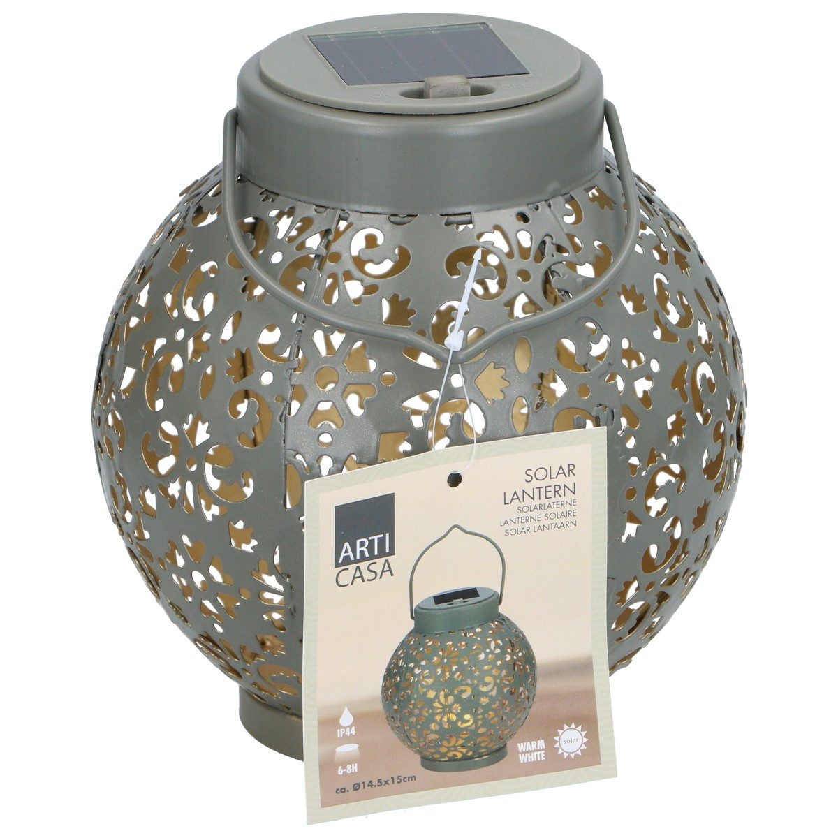 Arti Casa Laterne Arti Casa Solar Laterne - Gartenlampe, IP44