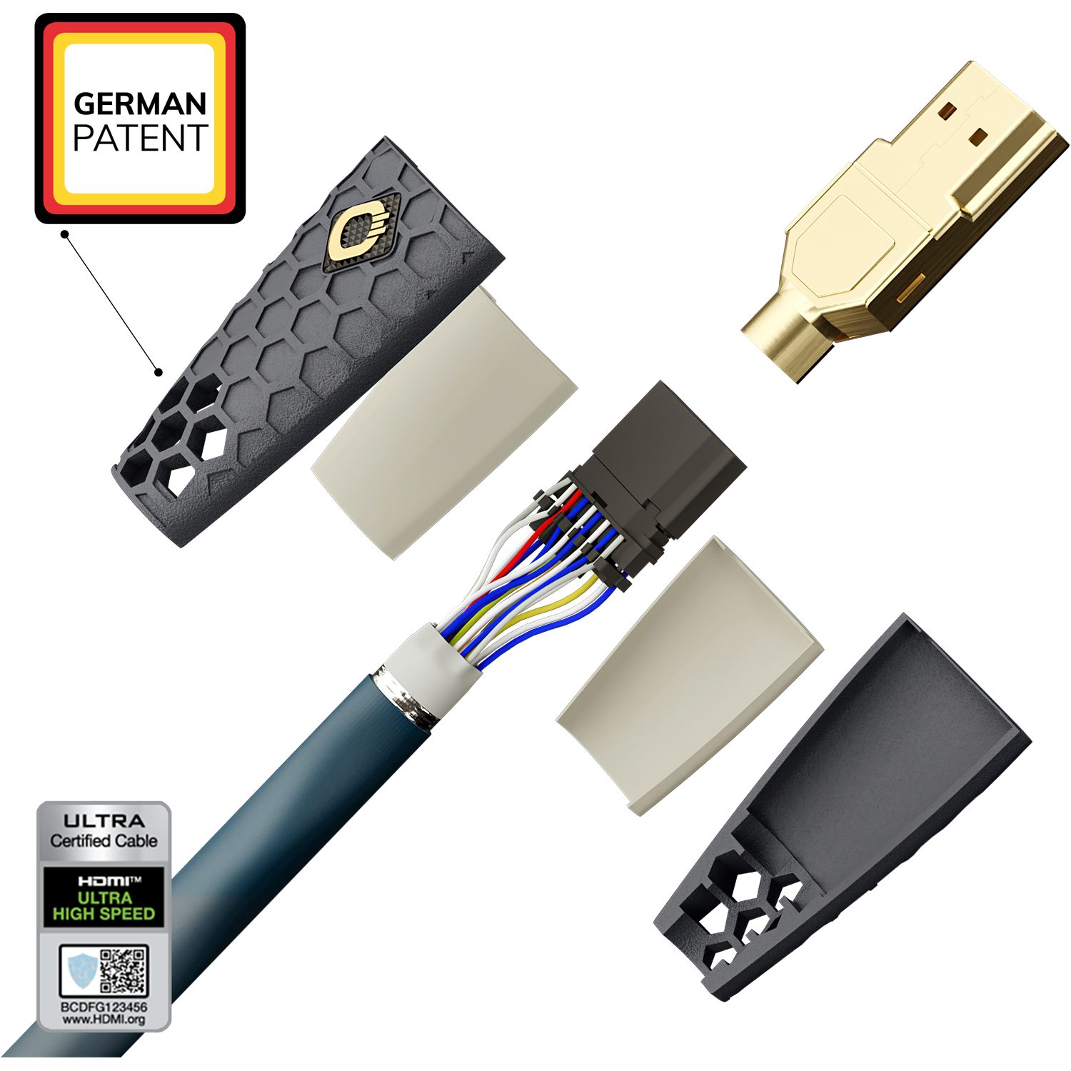 OEHLBACH Flex Evolution 8K - Ultra High-Speed HDMI® Kabel HDMI-Kabel, HDMI, HDMI (150 cm), 8K/4K, Patentierter Knickschutz