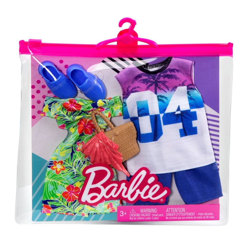 Barbie Puppenkleidung Sommer Style Garderoben Set Barbie & Ken Puppen-Kleid günstig online kaufen