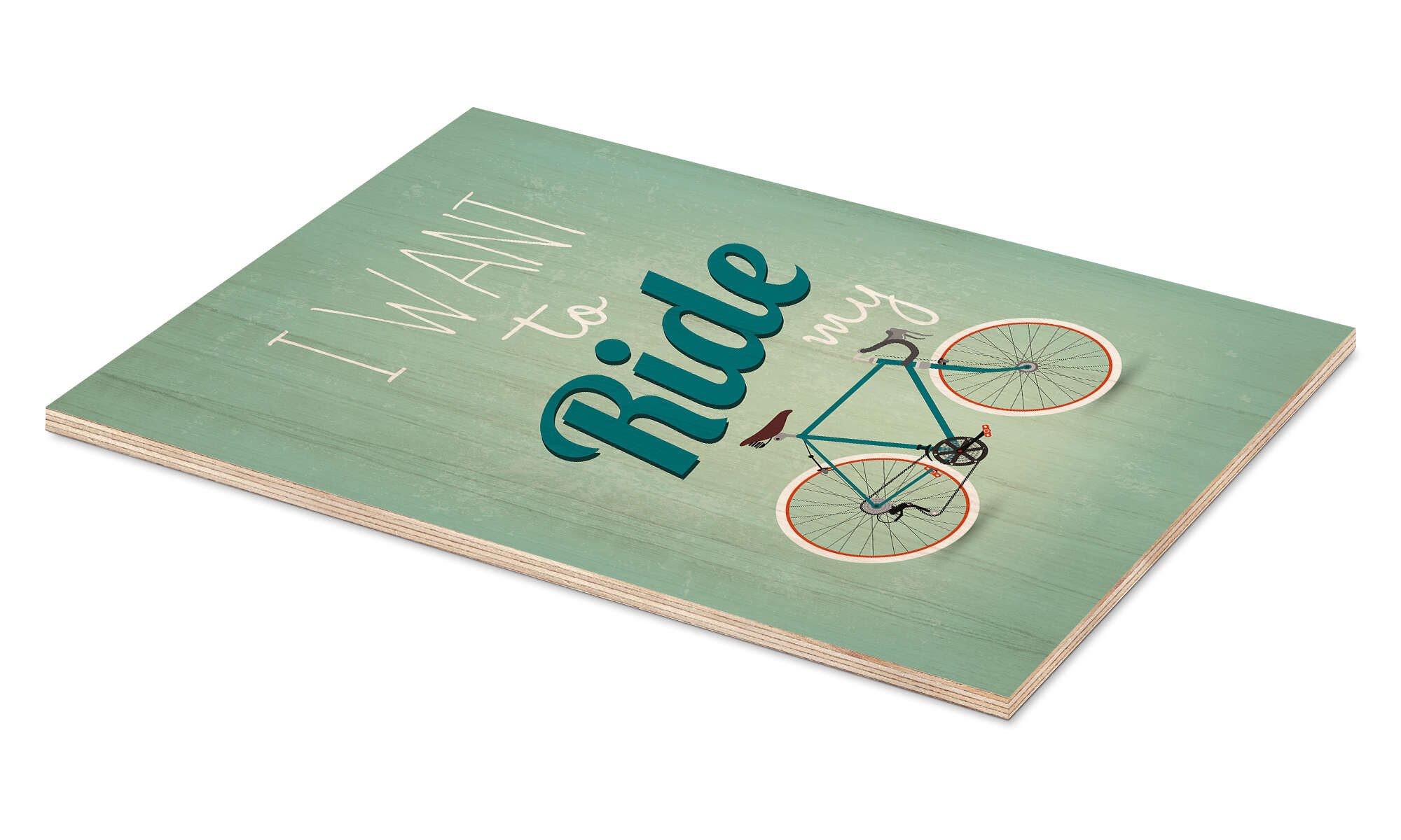 Posterlounge Wandbild I want to ride my bike, Editors Choice, erhältlich als Poster, Leinwandbild, Wandsticker oder Acrylglasbild