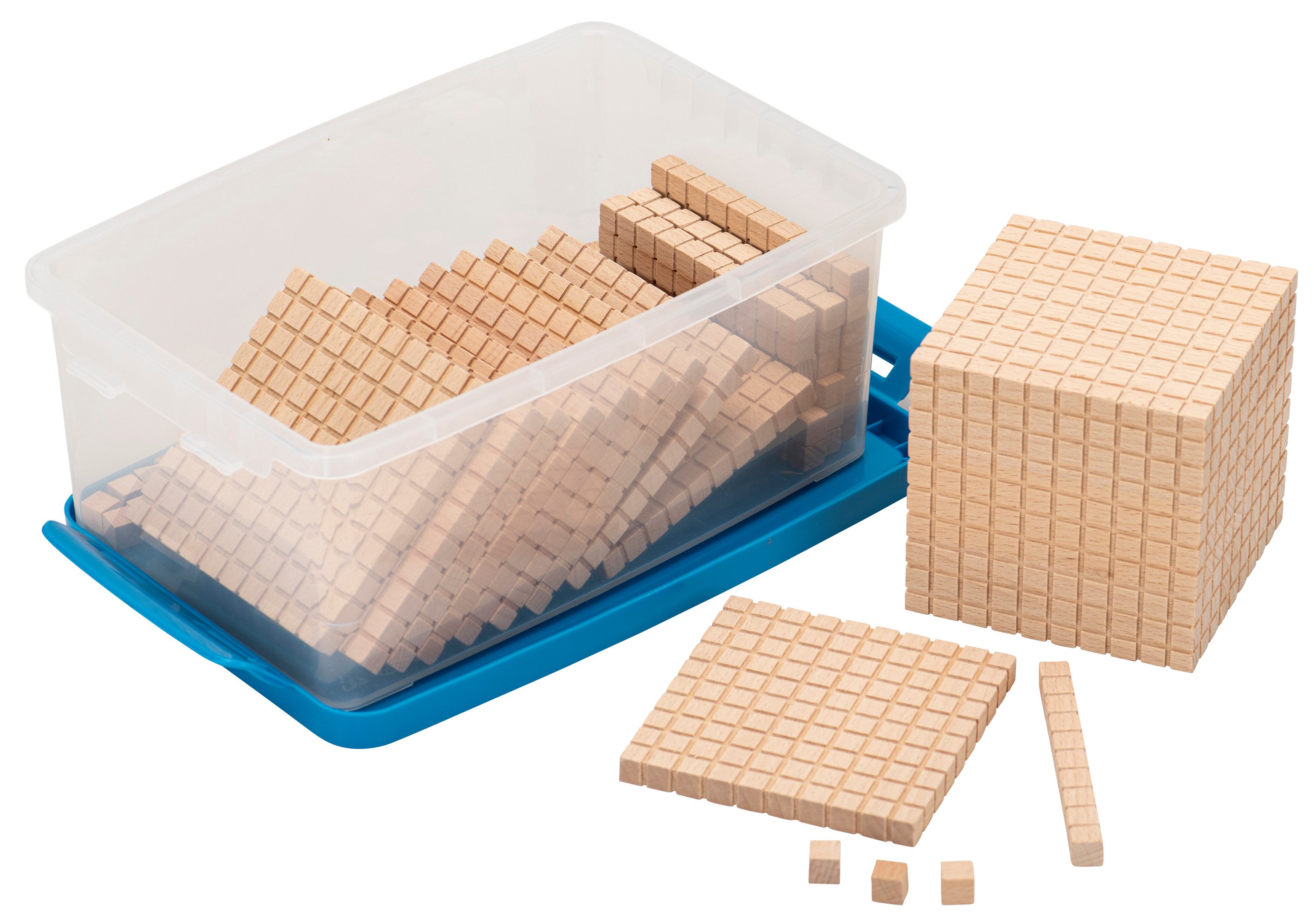 Betzold Lernspielzeug Zehnersystemsatz aus Buche - Mathematik Grundschule