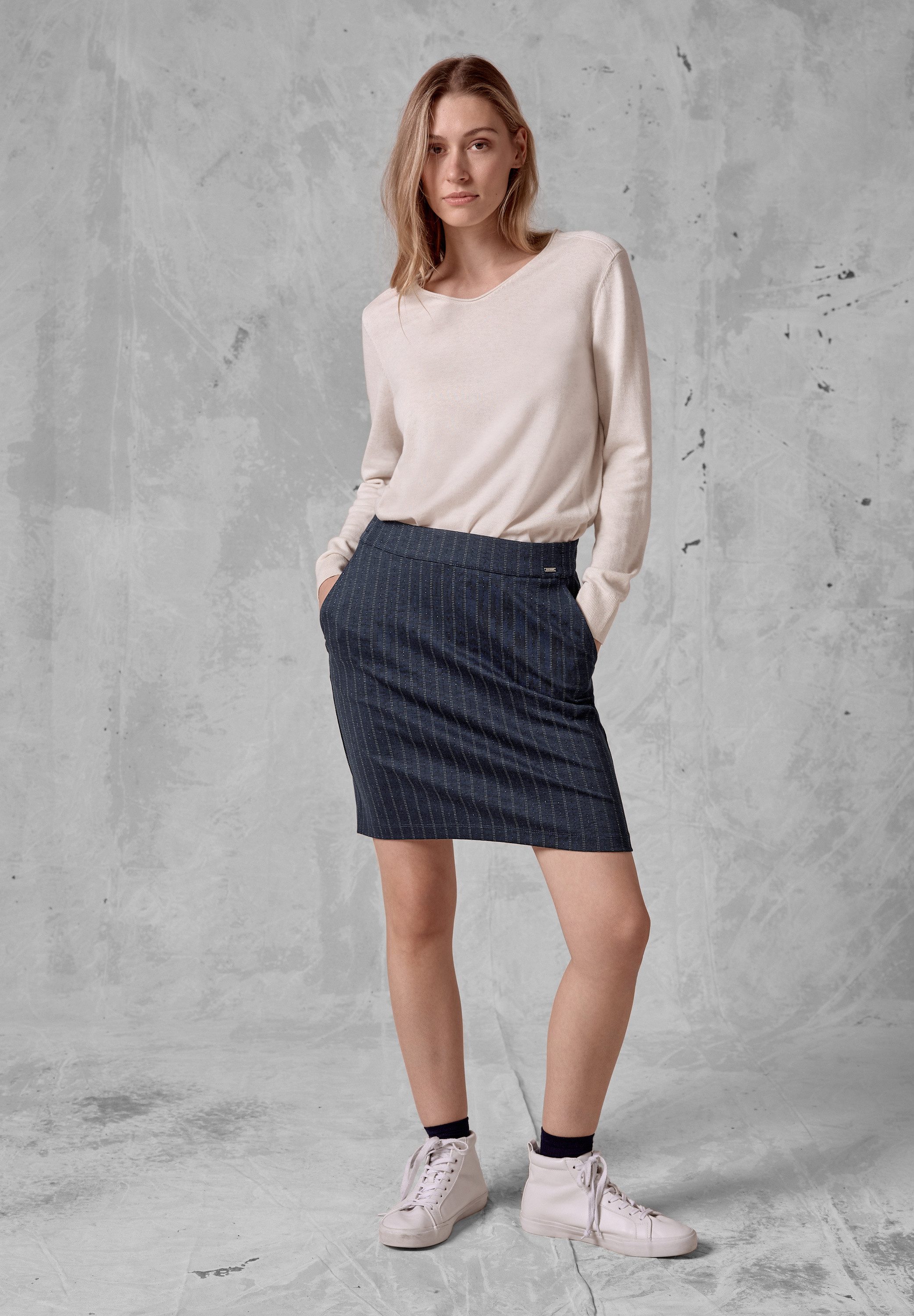 CECIL Minirock softer Materialmix