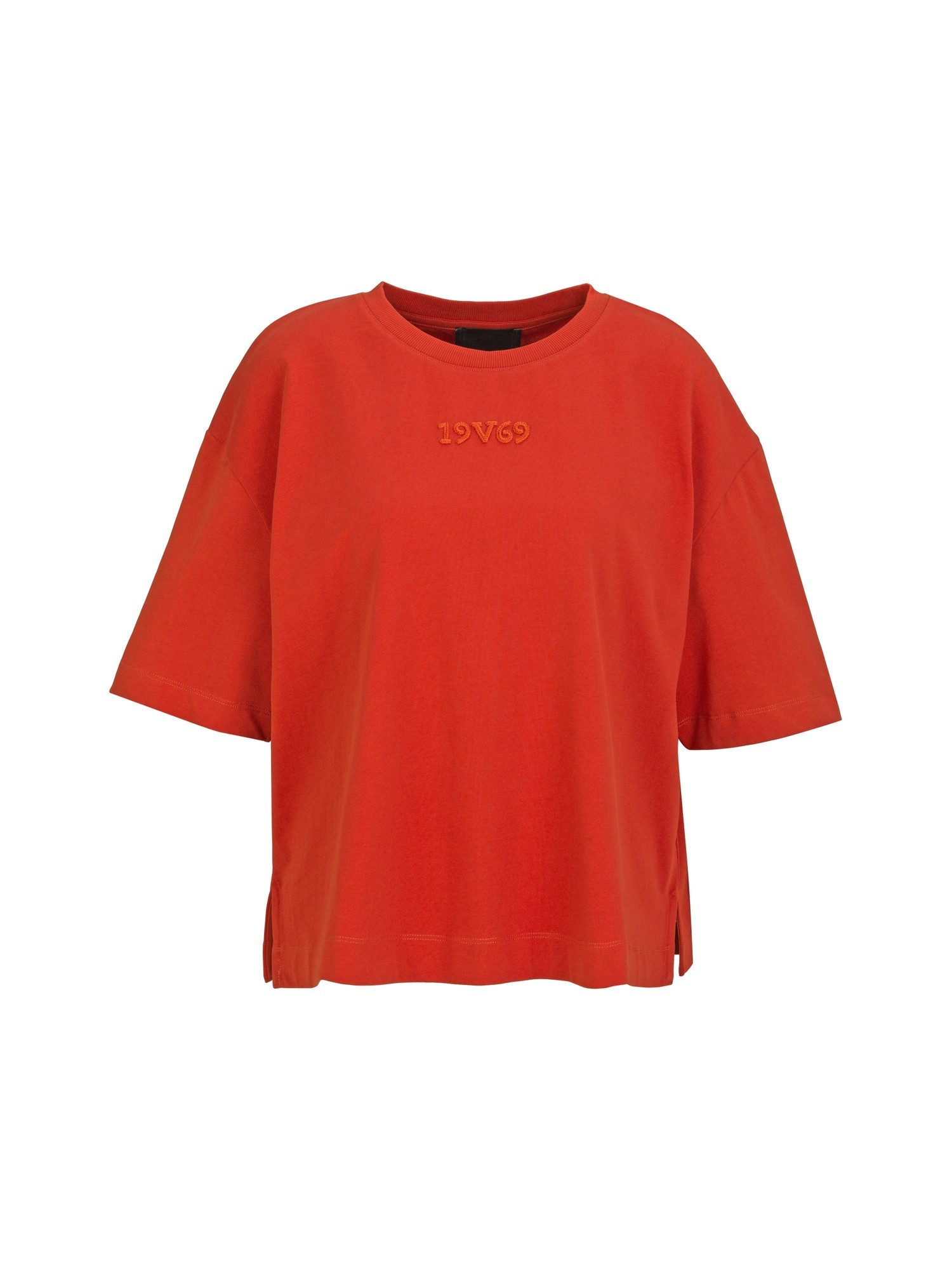 19V69 ITALIA T-Shirt Petonia Street Damen aus Baumwolle, Oversize mit Rundhals