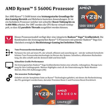 Meinpc Refresh 5600G Set V2 Gaming-PC-Komplettsystem (27,00", AMD Ryzen 5 5600G, Radeon Vega, 32 GB RAM, 500 GB SSD, Windows 11 Pro, Gaming, Gamer)