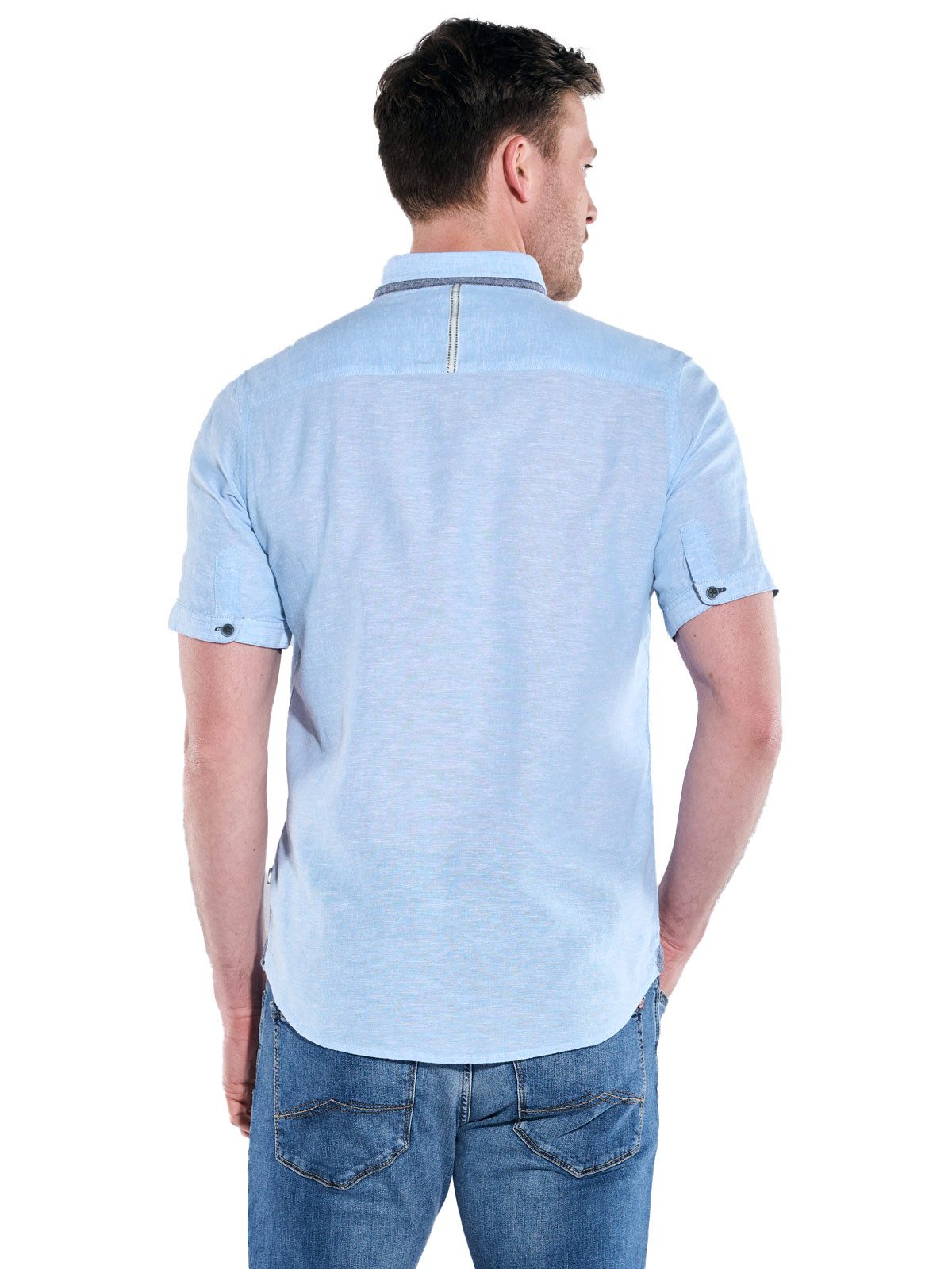 Engbers Kurzarmhemd engbers Herren Kurzarm-Hemd mit Leinenanteil, Brilliant günstig online kaufen