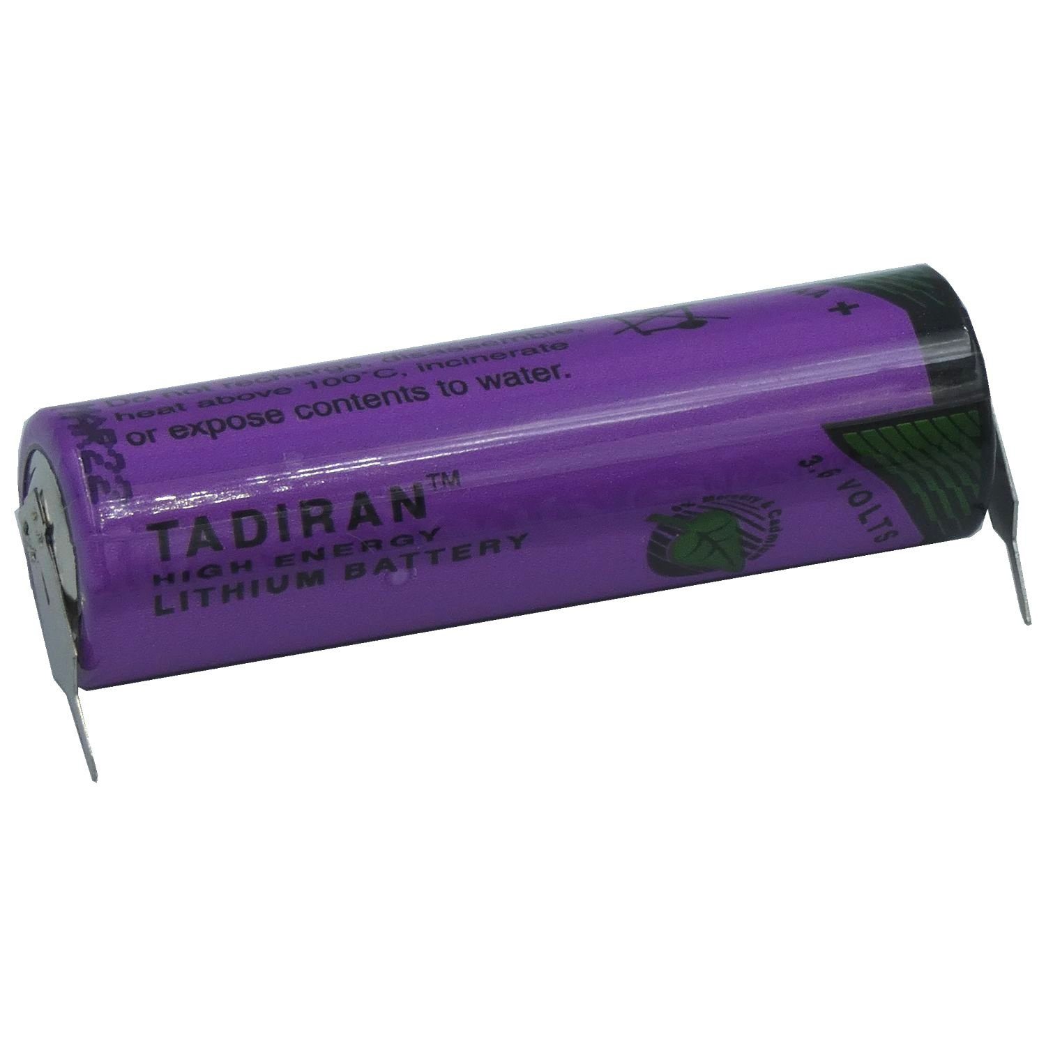 Print mit Batterie, (3,6 2100mAh SL-760PR 2er Tadiran 3,6V Batterie Lithium TADIRAN Mignon Volt V)