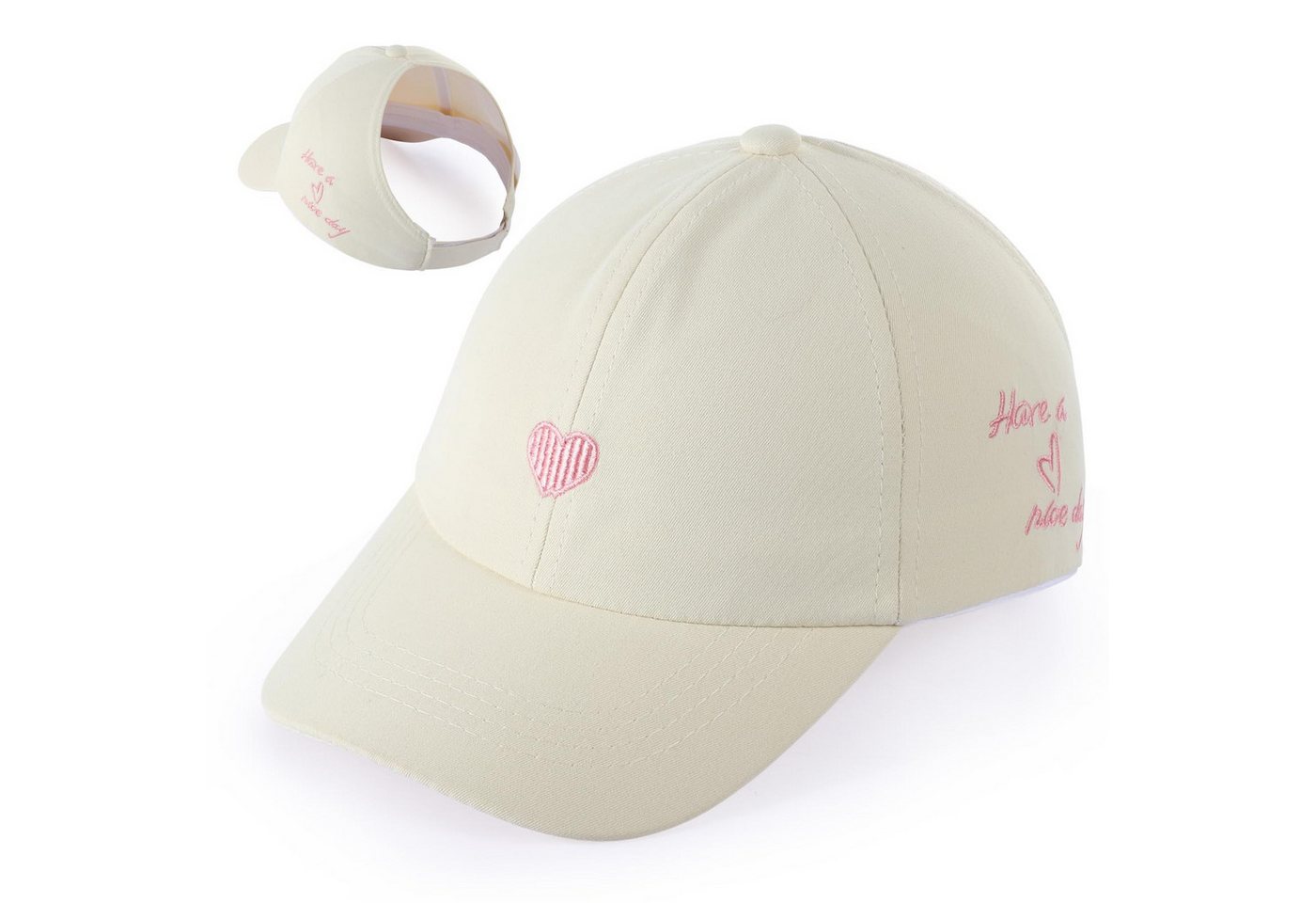 nsihing Sonnenhut Baseballkappe Pferdeschwanz für Kinder,Basecap für Mädchen Weich Atmungsaktives,Sonnenhut Kinder Sommer UV-Schutz