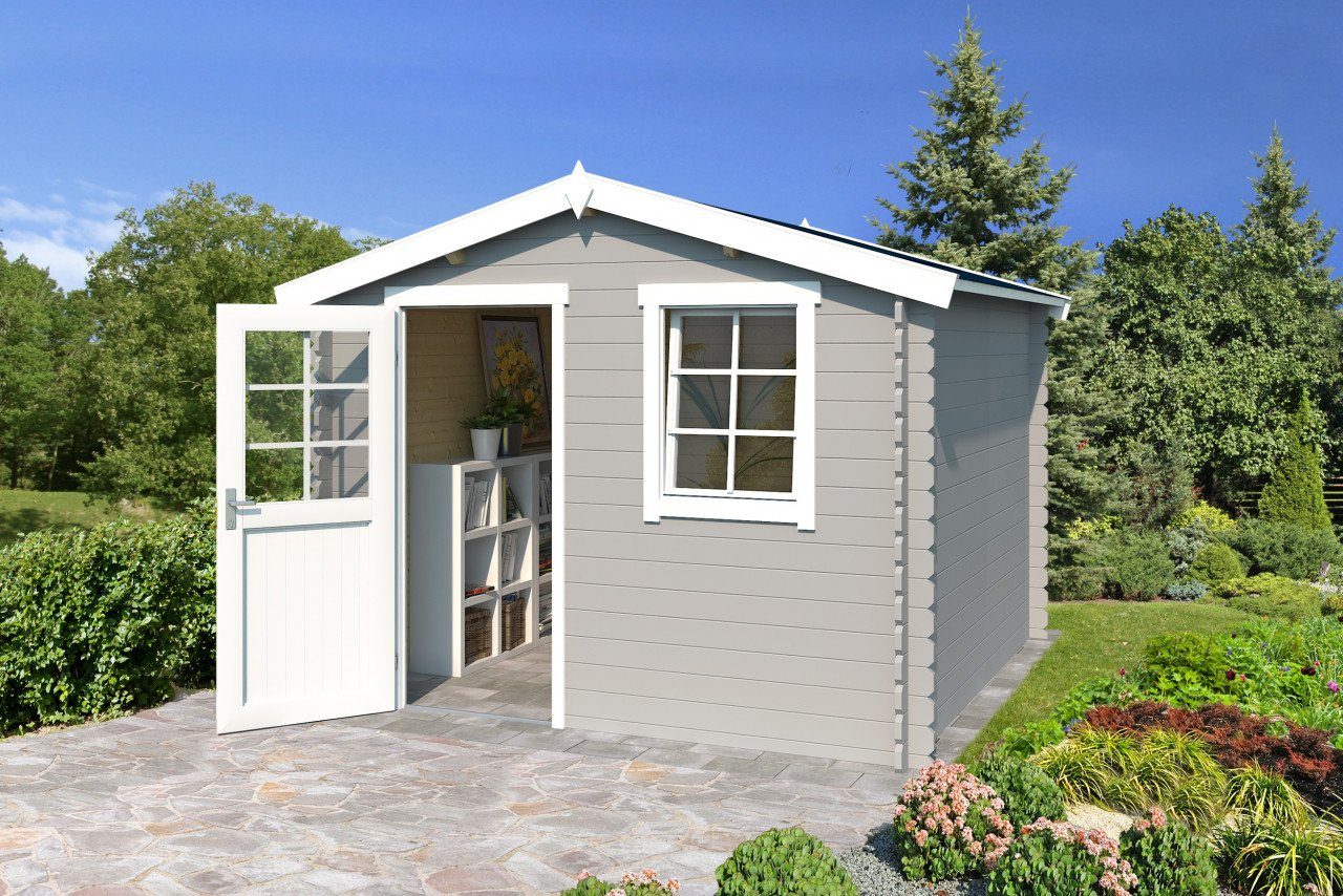 LASITA MAJA Gartenhaus 3x2m klein Holz Nina 175 in 28mm Wandstärke, BxT: 290x190 cm, ohne Fußboden, ohne Dacheindeckung