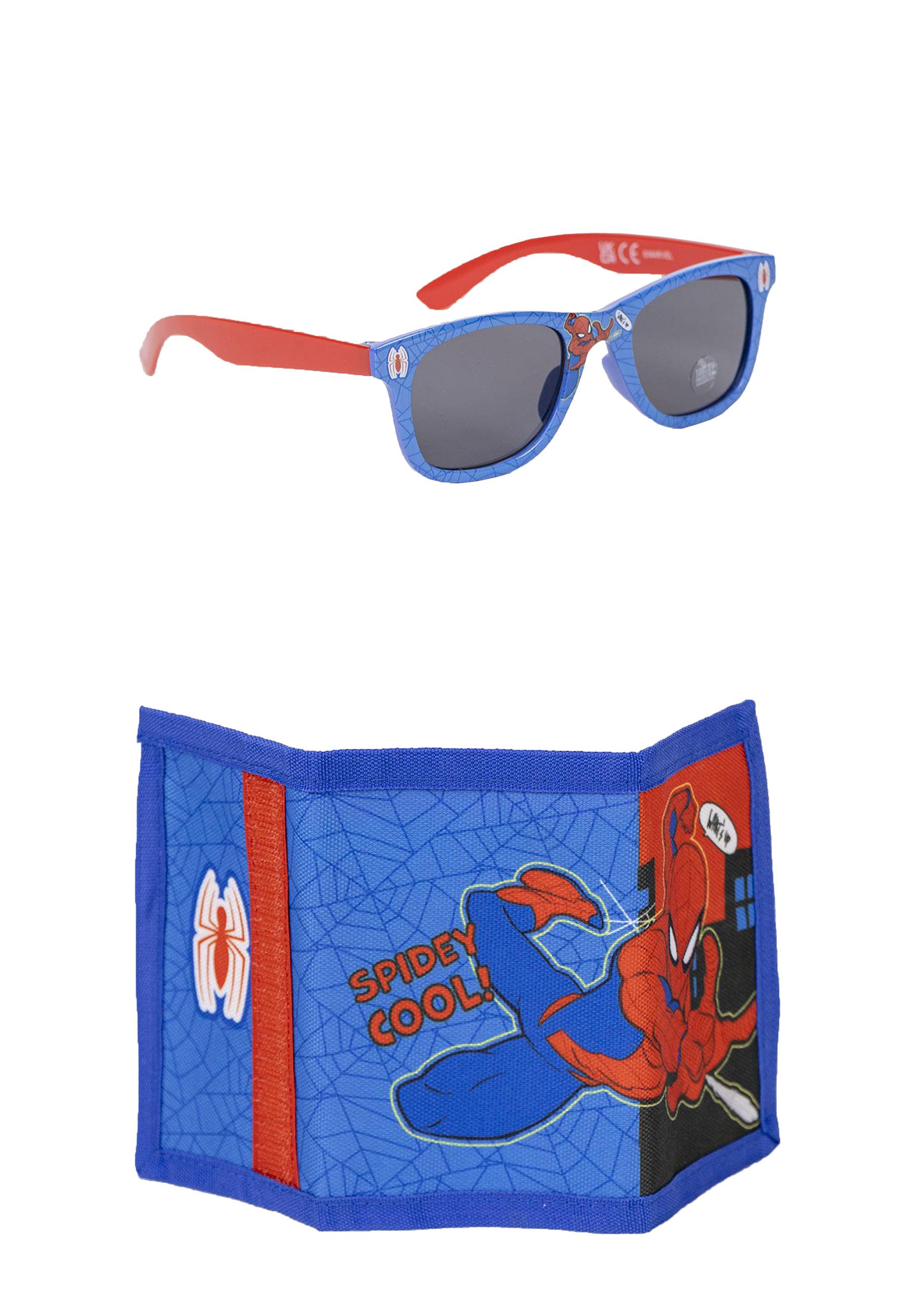 Spiderman Brieftasche Jungen Kinder Set Sonnenbrille Portemonnaie