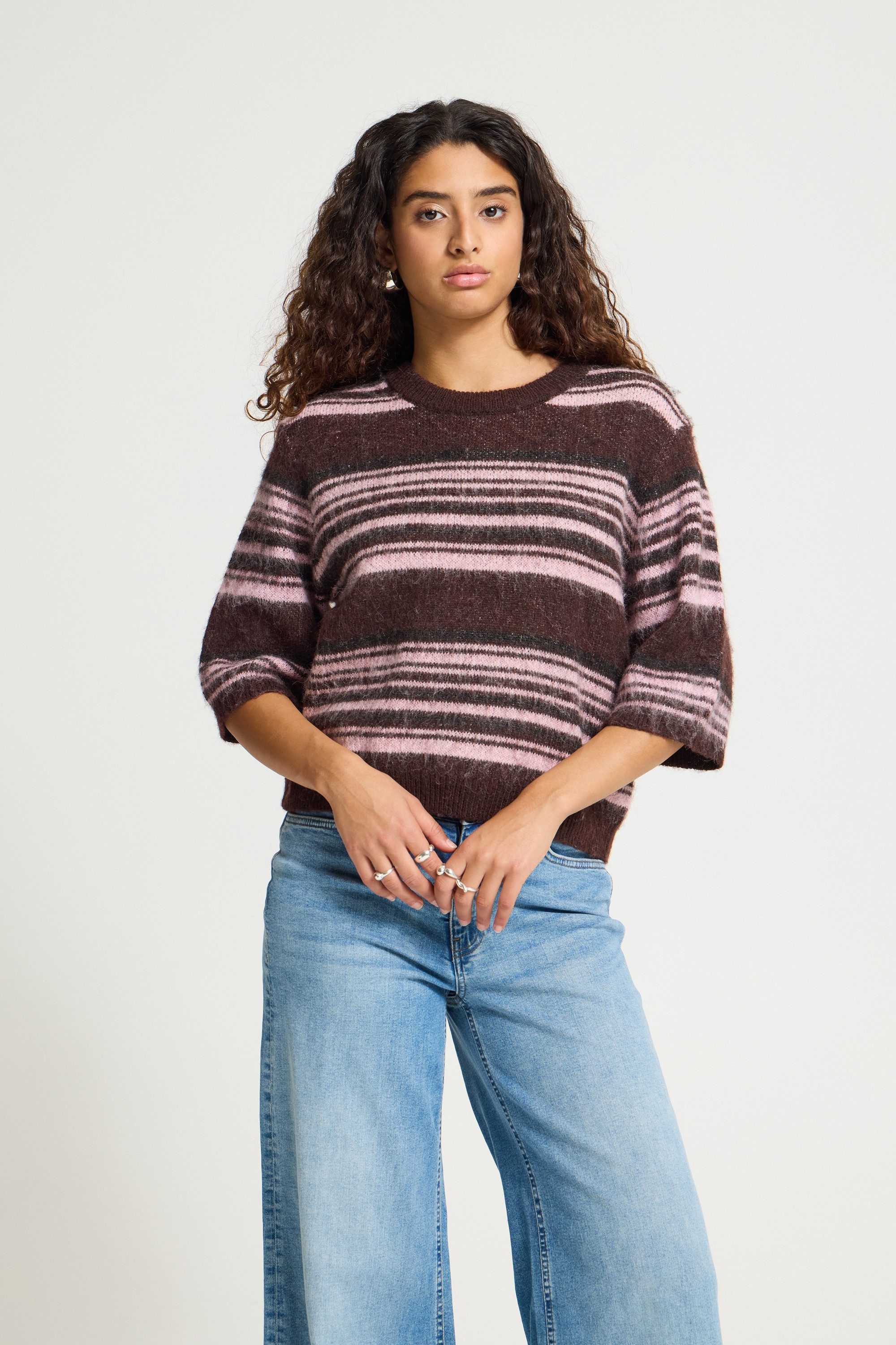 ICHI Strickpullover Strickpullover langarm IHALLO