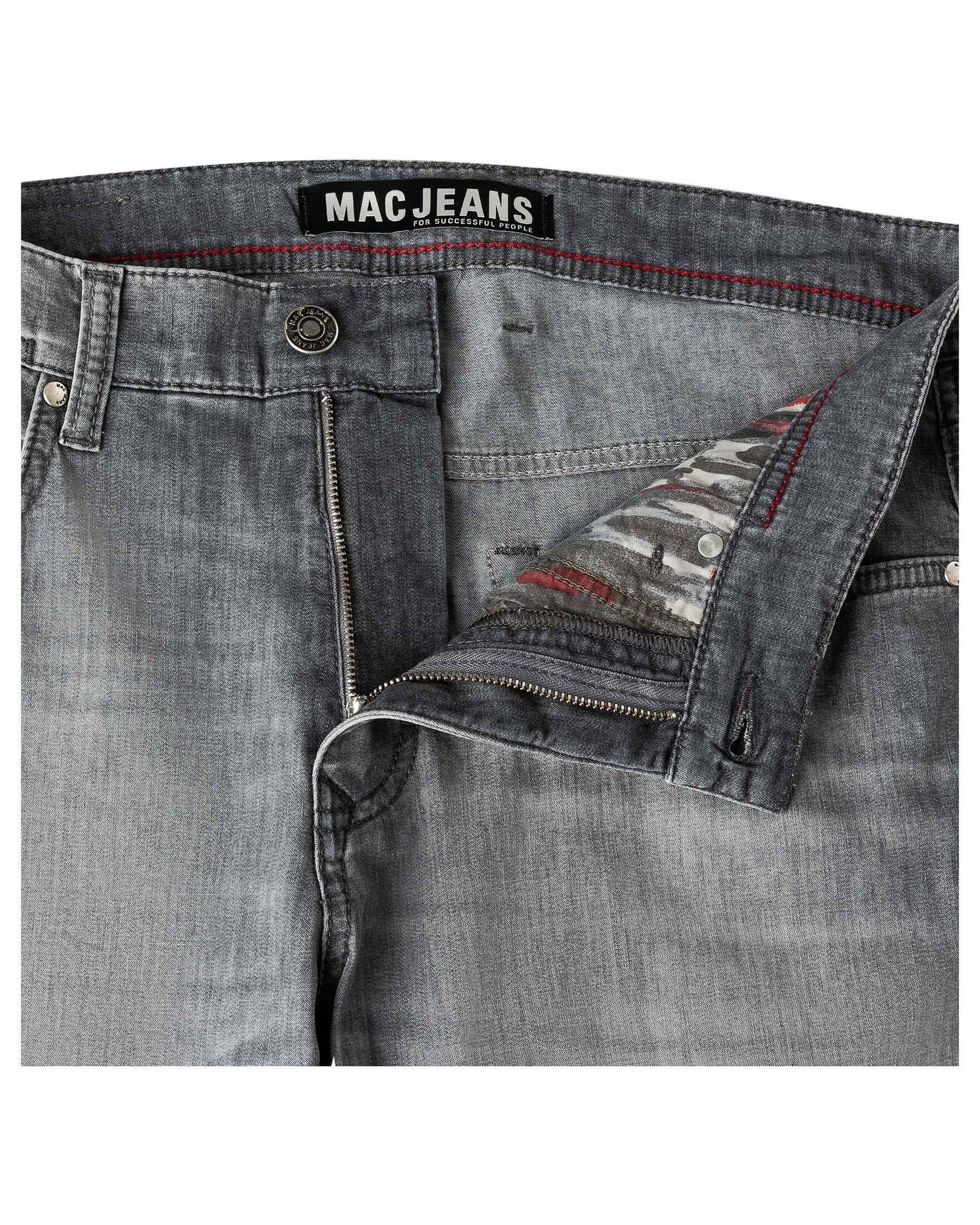 MAC 5-Pocket-Jeans grau Fit (1-tlg) (13) Jeans Modern Herren "Arne"