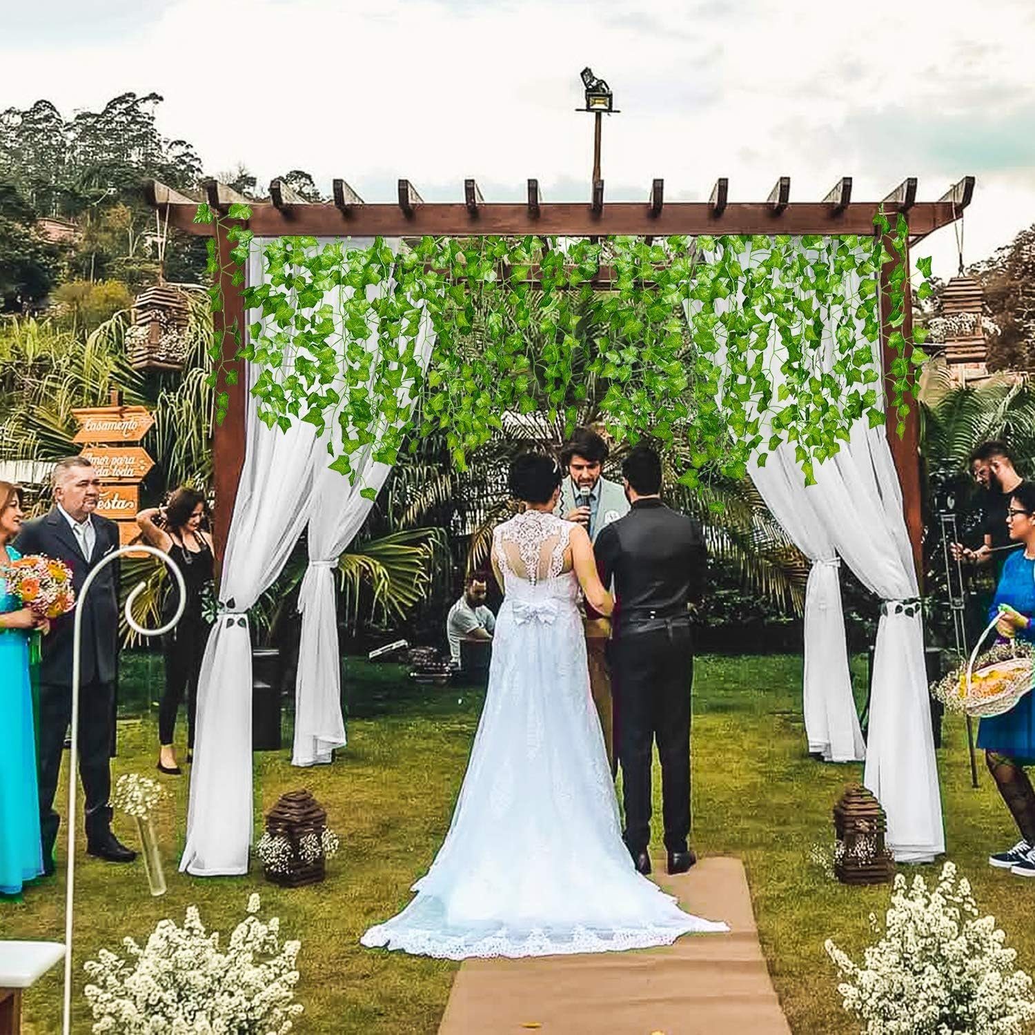 Kunstranke Efeu Künstlich, Efeu Girlande Hängend Ivy Leaves 220 cm, Coonoor günstig online kaufen