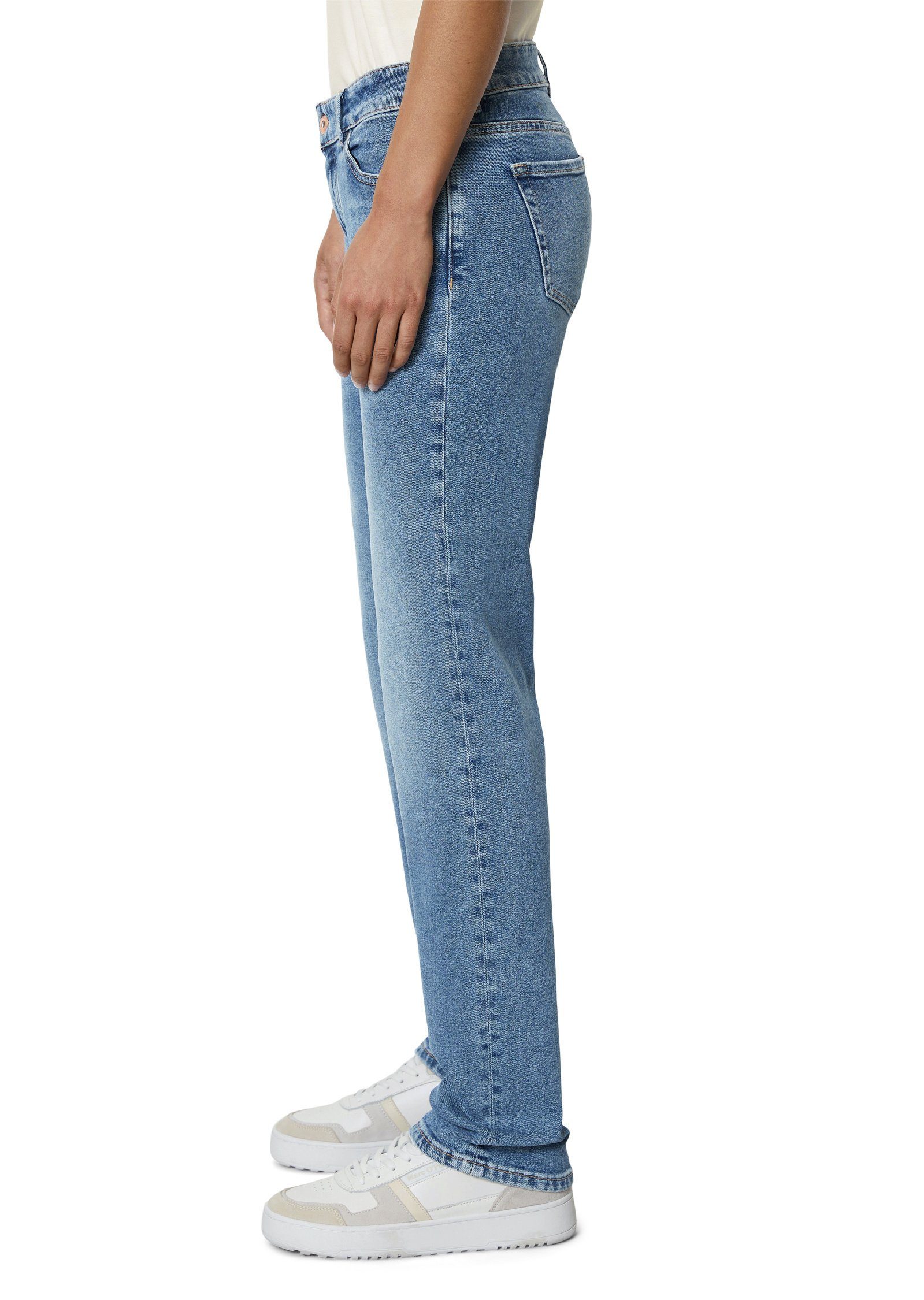 Marc O'Polo 5-Pocket-Jeans aus Stretch Organic Cotton mittelblau