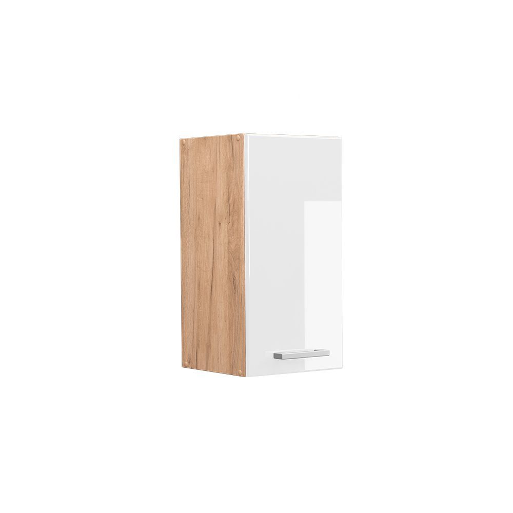 Vicco Hängeschrank R-Line, Weiß Hochglanz/Goldkraft Eiche, günstig online kaufen