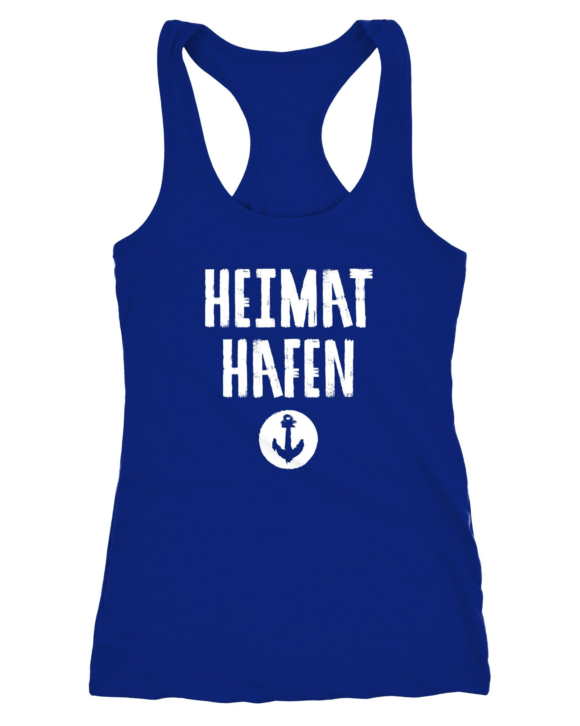 Tanktop Damen Tanktop Heimat-Hafen Anker Racerback Moonworks®