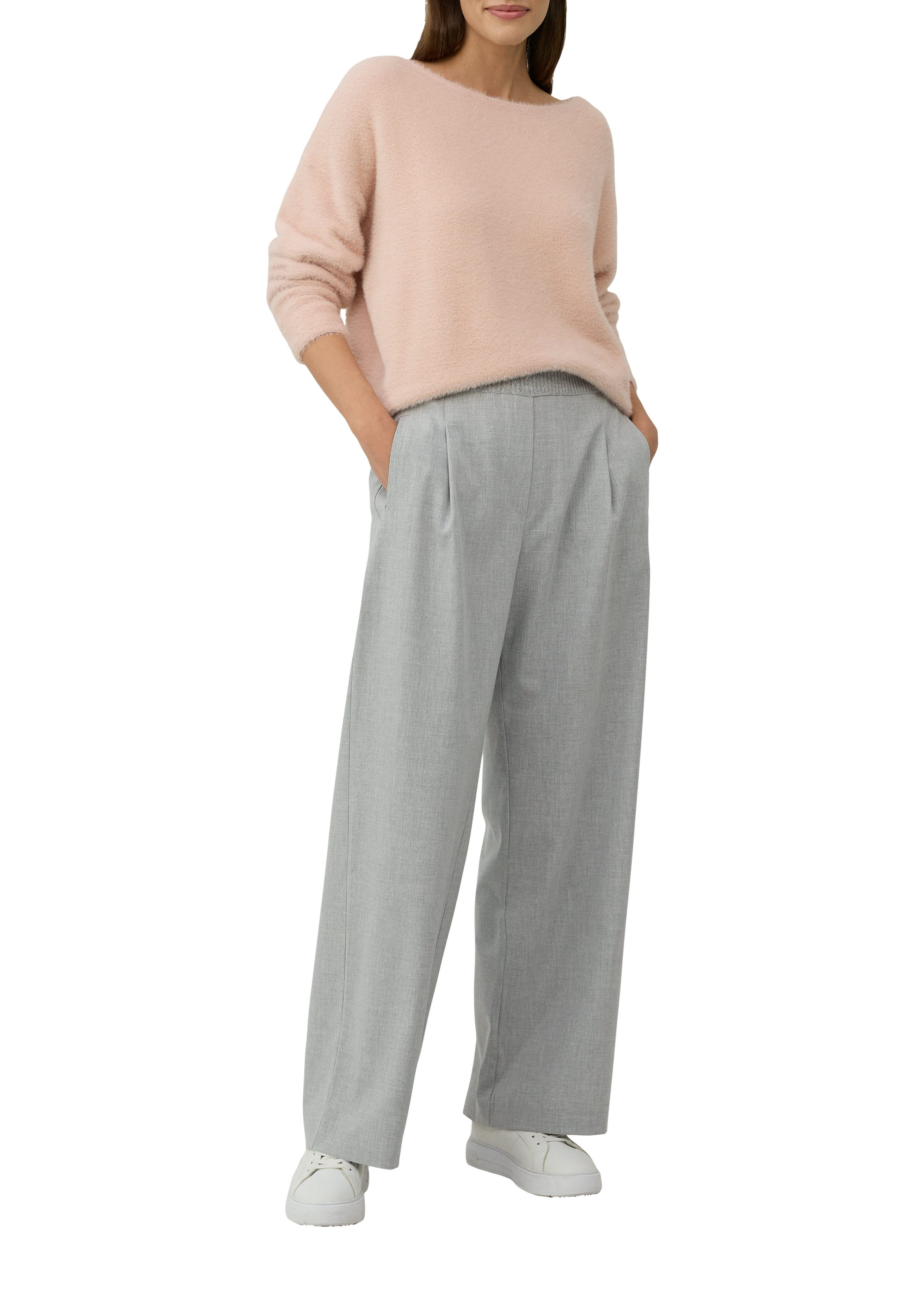 s.Oliver BLACK LABEL Strickpullover mit U-Boot Ausschnitt günstig online kaufen