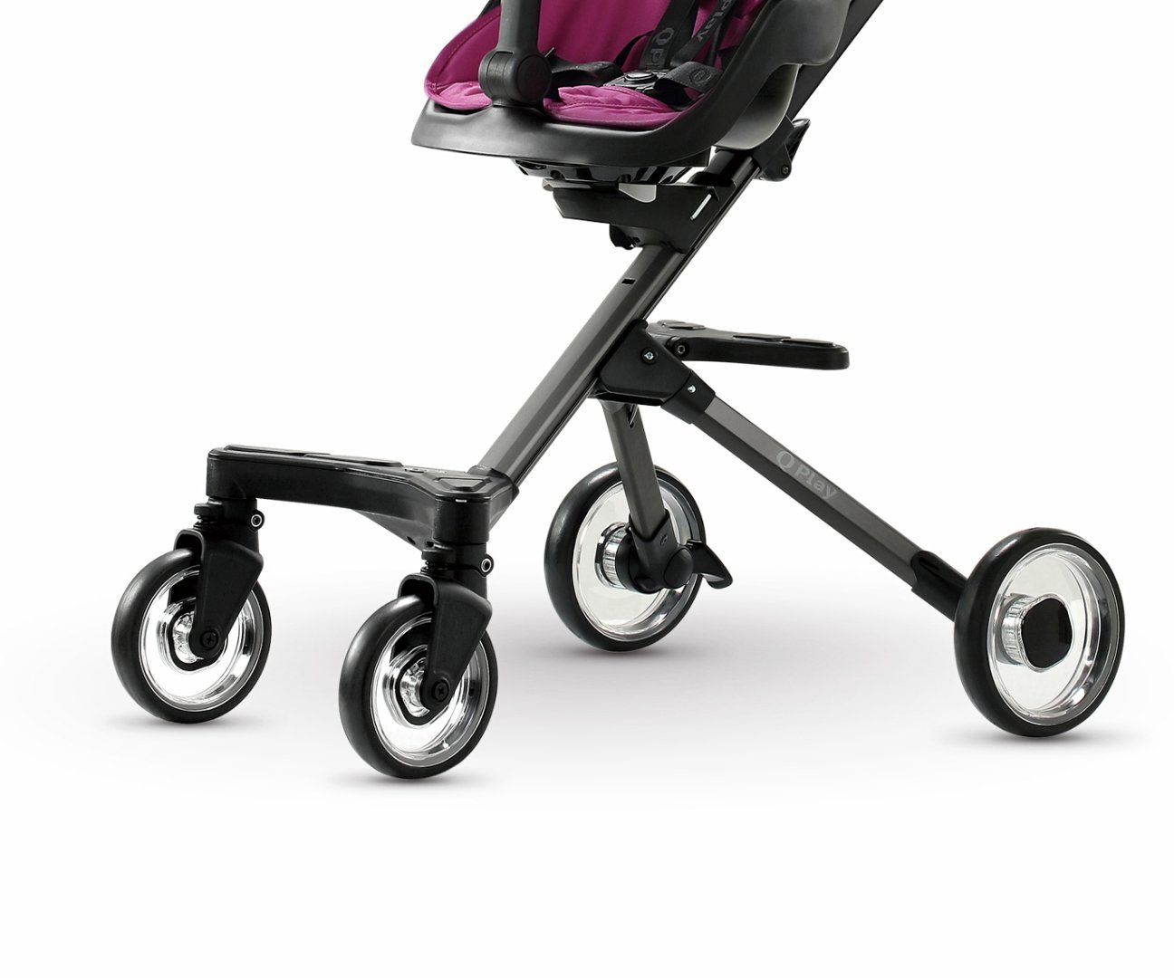 • • Easy Kinderwagen EVA-Räder-360° City Pink • Monate, Rotationsfunktion Sitzdrehfunktion Kinder-Buggy LeNoSa Aluminiumrahmen 10-36 • faltbar Walker