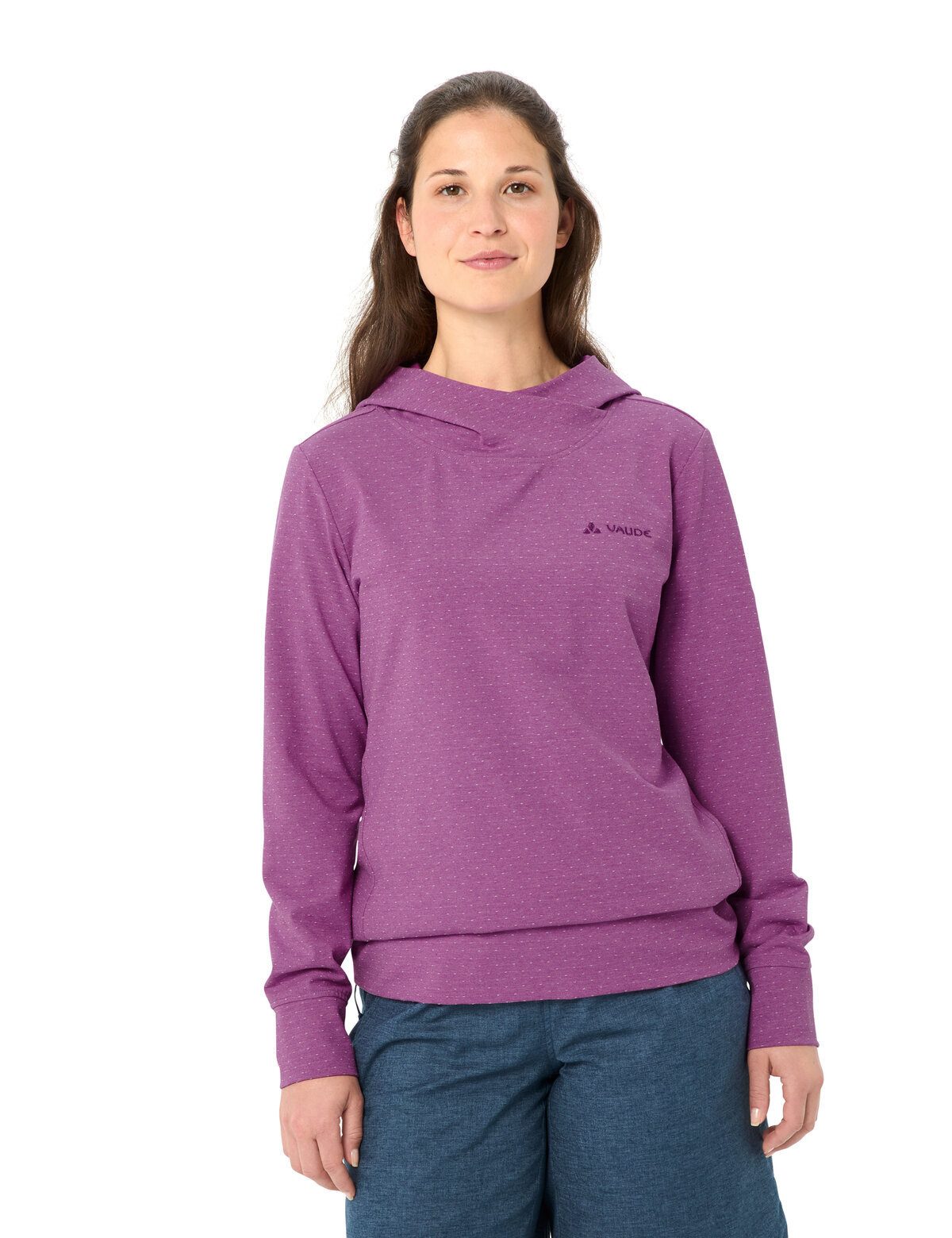 VAUDE Rundhalspullover Women's Tuenno Pullover (1-tlg) Kapuzenpullover für den modernen Alltag