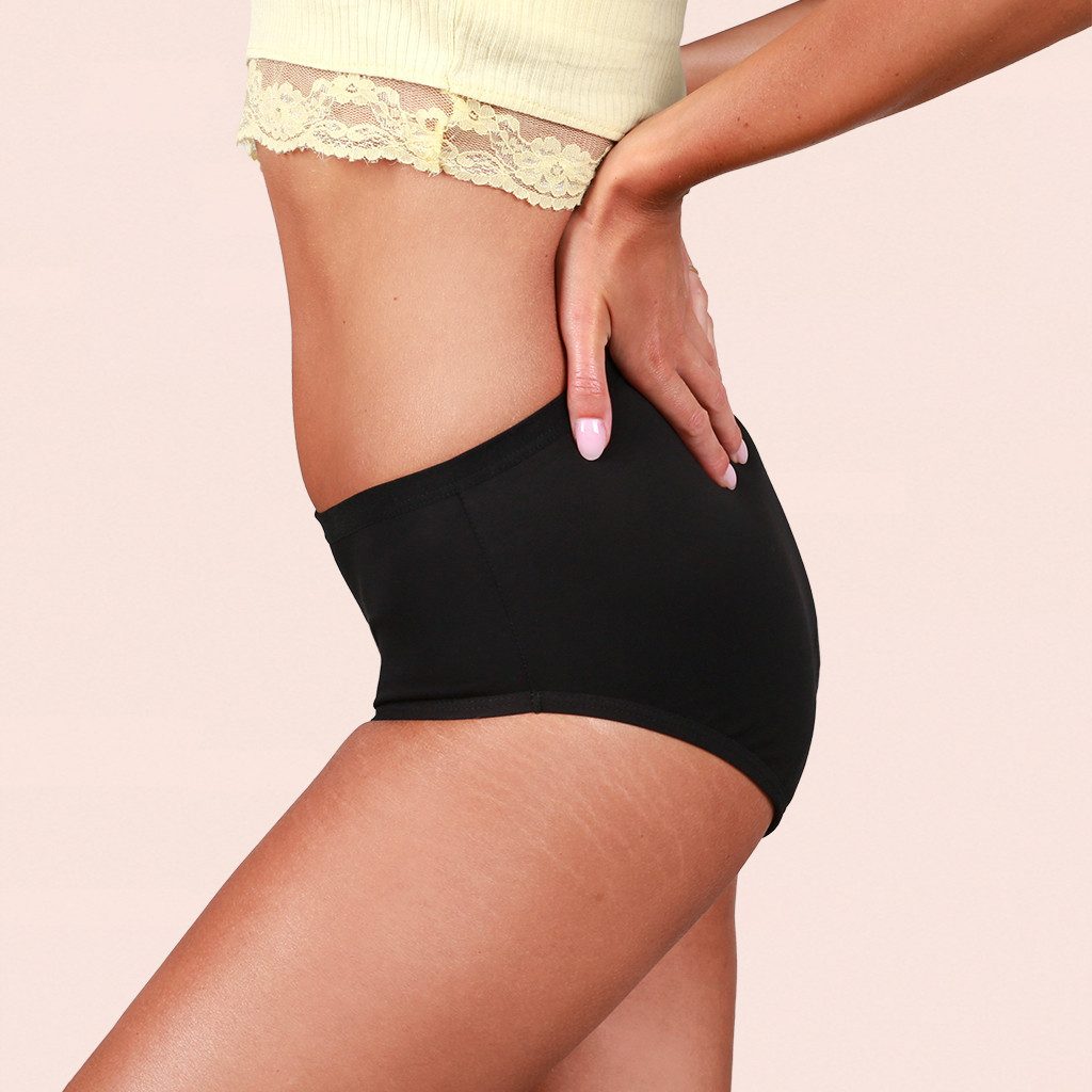 Taynie Periodenslip Basic extra stark - Periodenunterwäsche starke Blutung - Damen (1-St., 1er-Pack) Auslaufsichere Periodenunterwäsche / Periodenslip aus Bio Baumwolle