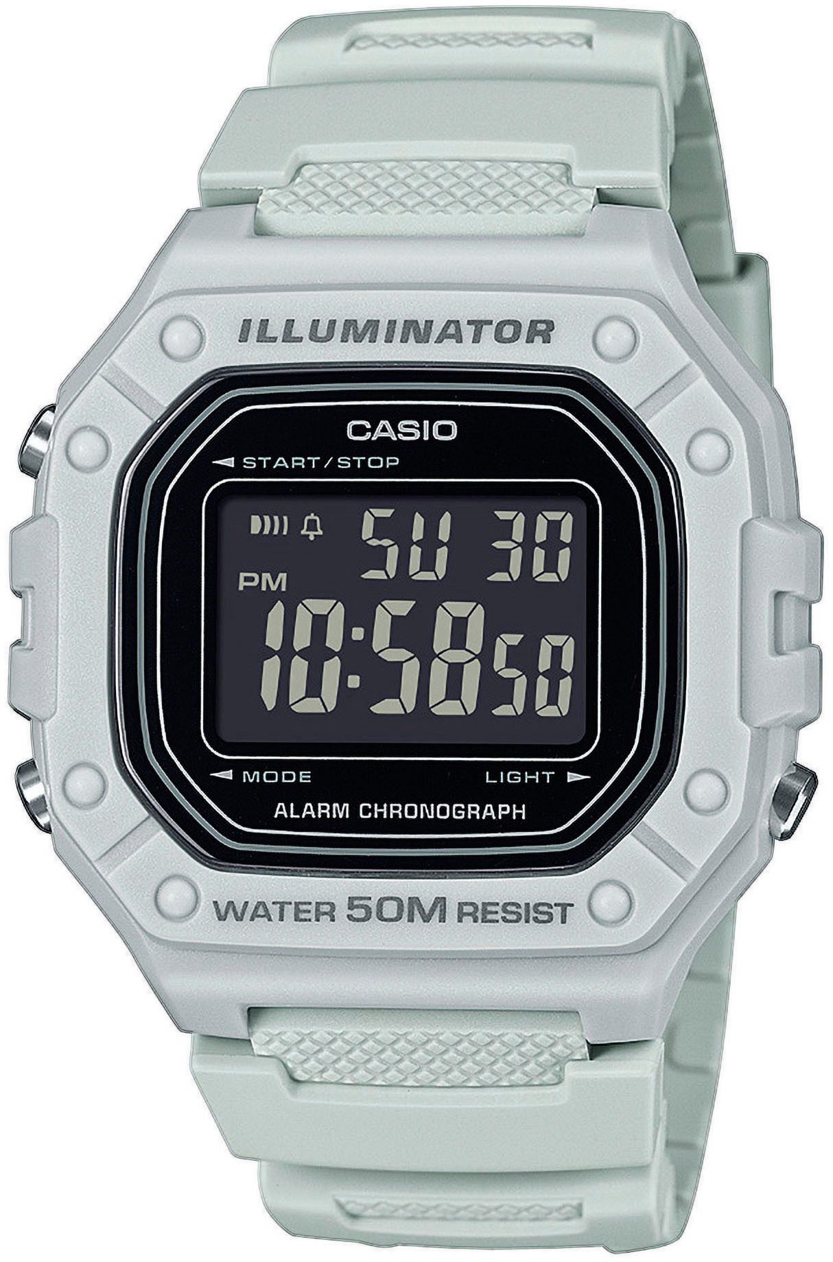 CASIO TIMELESS COLLECTION Chronograph W-218H-8BVEF, Quarzuhr, günstig online kaufen