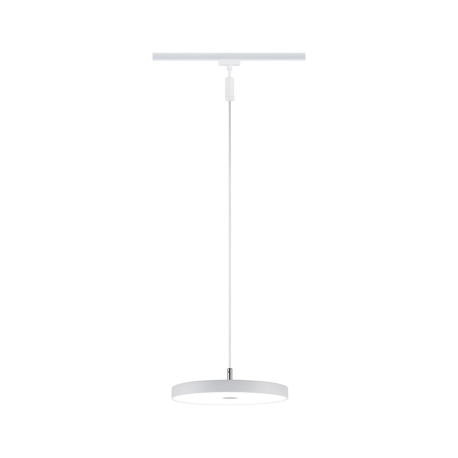 Paulmann Schienensystem-Leuchten URail Pendel Hildor 850lm 15W 4000K 230V Chrom matt, LED fest integriert, Neutralweiß, 3-Step-Dimmbar