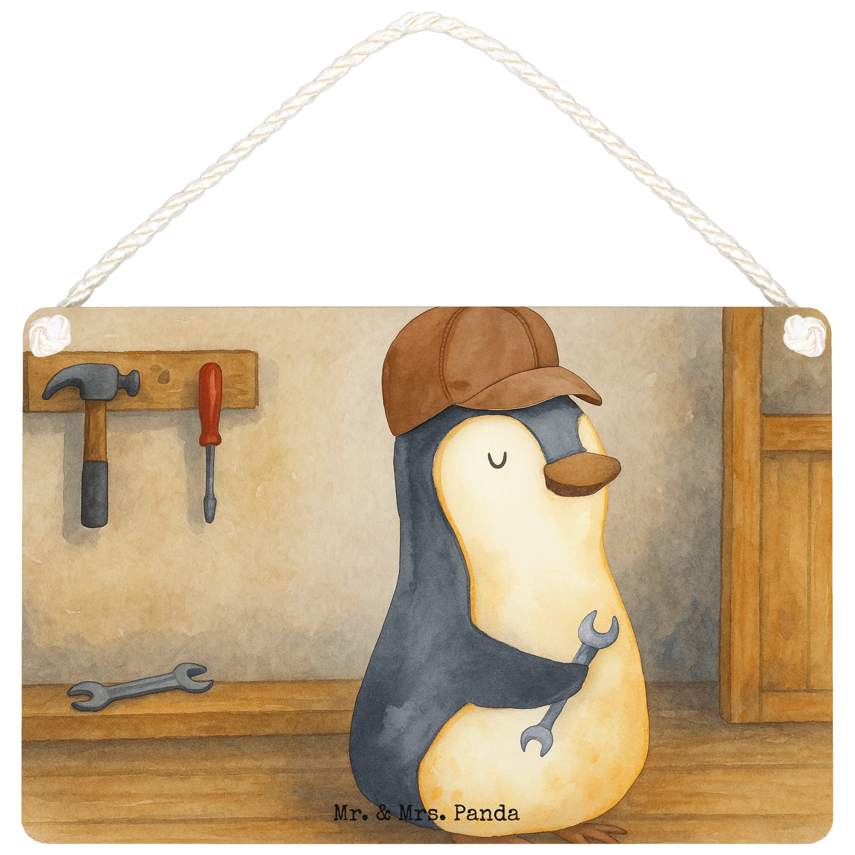 Mr. & Mrs. Panda Hinweisschild Wenn Papa es nicht reparieren kann, sind wir am Arsch Design, Schild, (Packung), Dad Bester Vater Vorbild Türschild