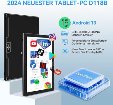 ANTEMPER 2024 Neueste Octa-Core-Prozessor 4 GB RAM GMS 2 in 1 Tablet (10,1", 64 GB, Android 13, 4G LTE, Moderne Innovation: Dein Technik-Upgrade)