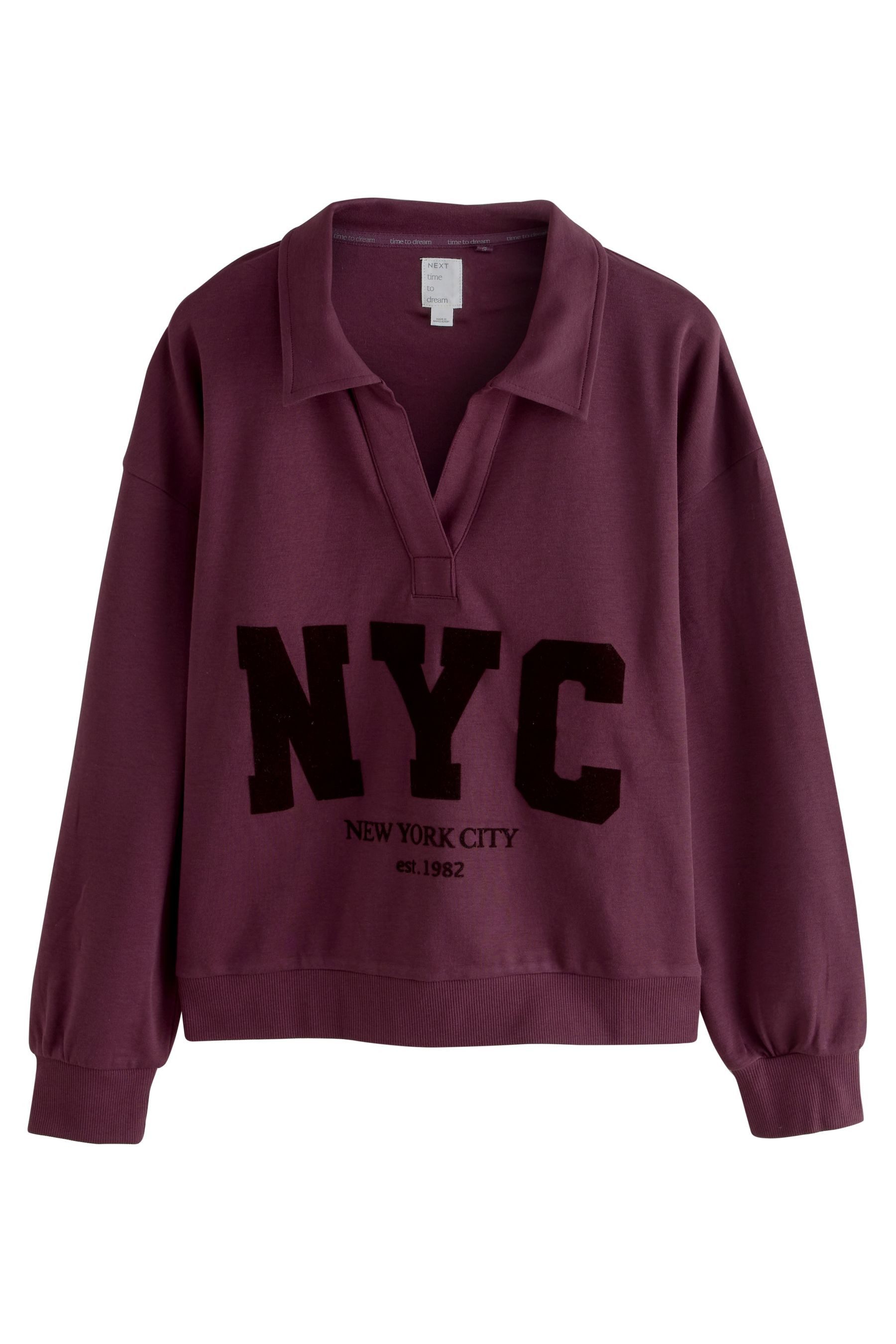 Next Pyjama Langarm-Schlafanzug mit City-Grafik (2 günstig online kaufen