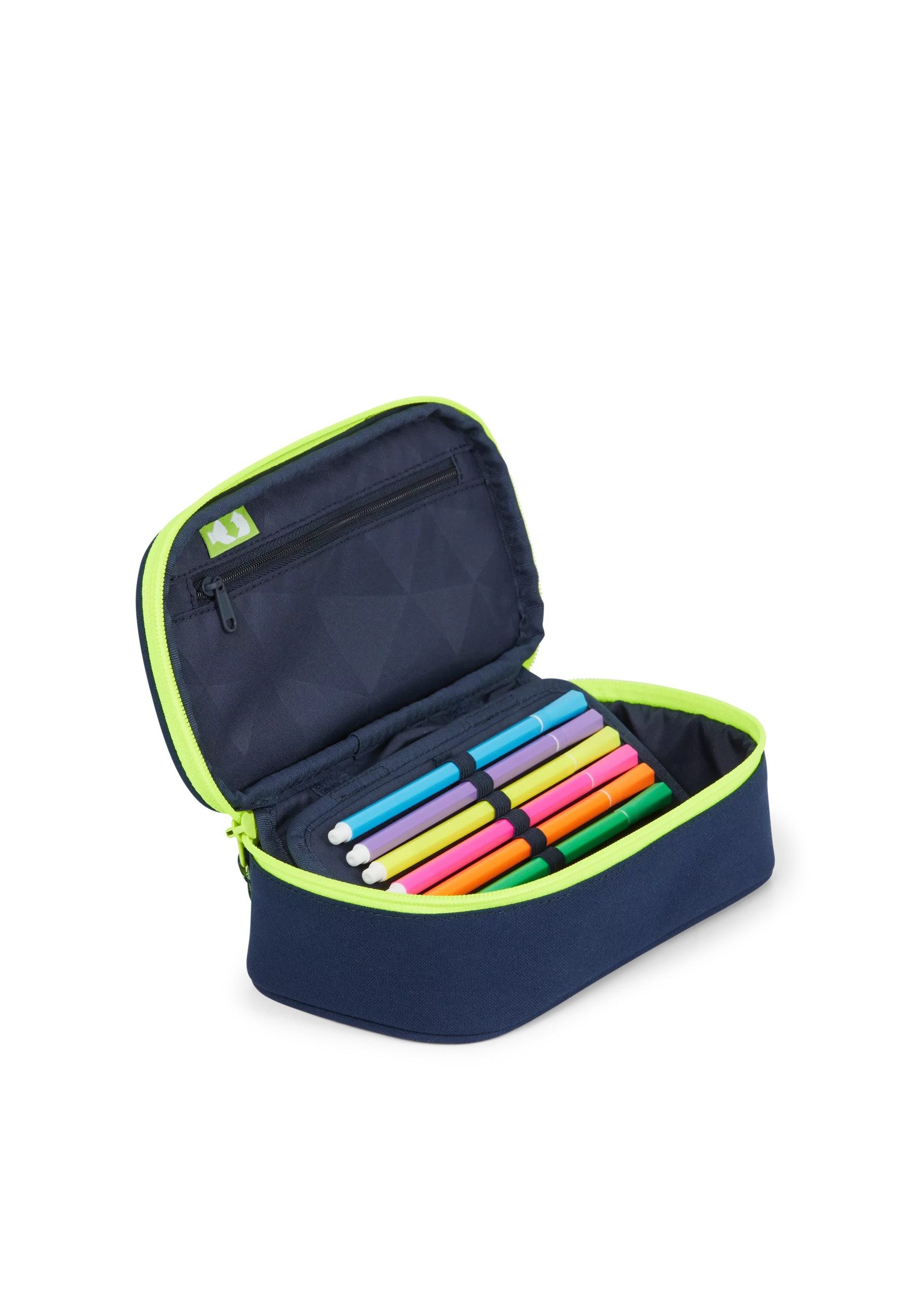 Satch Federmäppchen Schlamperbox ., (2-tlg), inklusive Geodreieck und Stundenplan