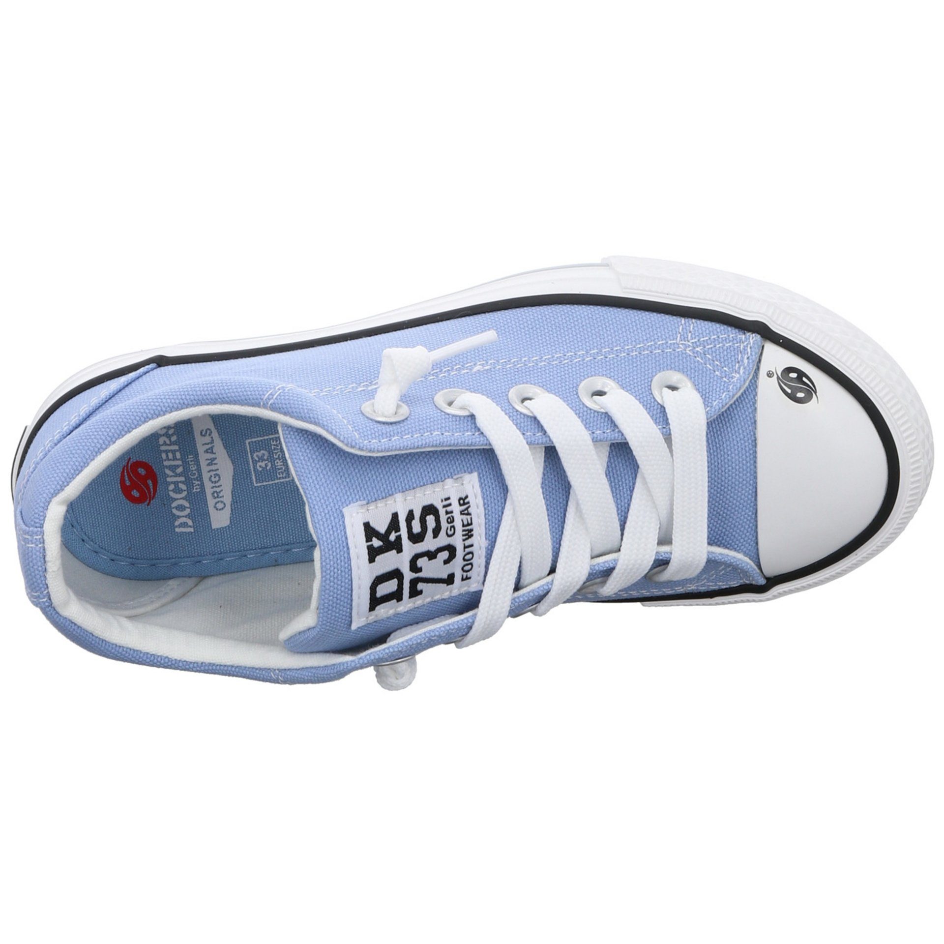 Gerli Textil blau Sneaker Textil Leinenschuh Dockers by hell uni