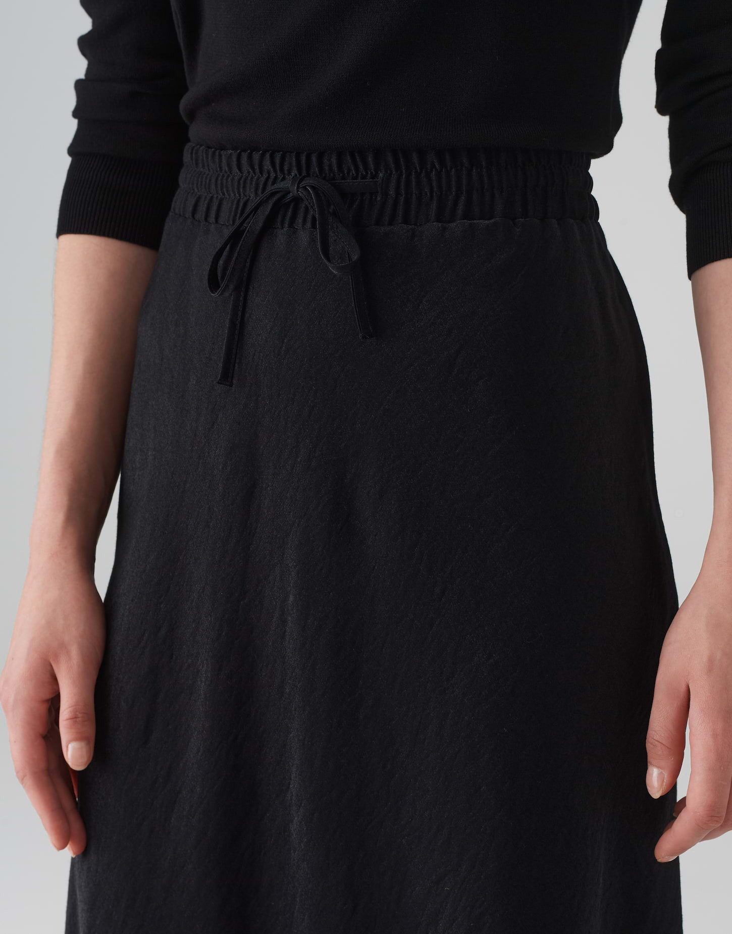 OPUS Satinrock Satinrock RAWI A-Linie aus glänzendem Viskose Mix