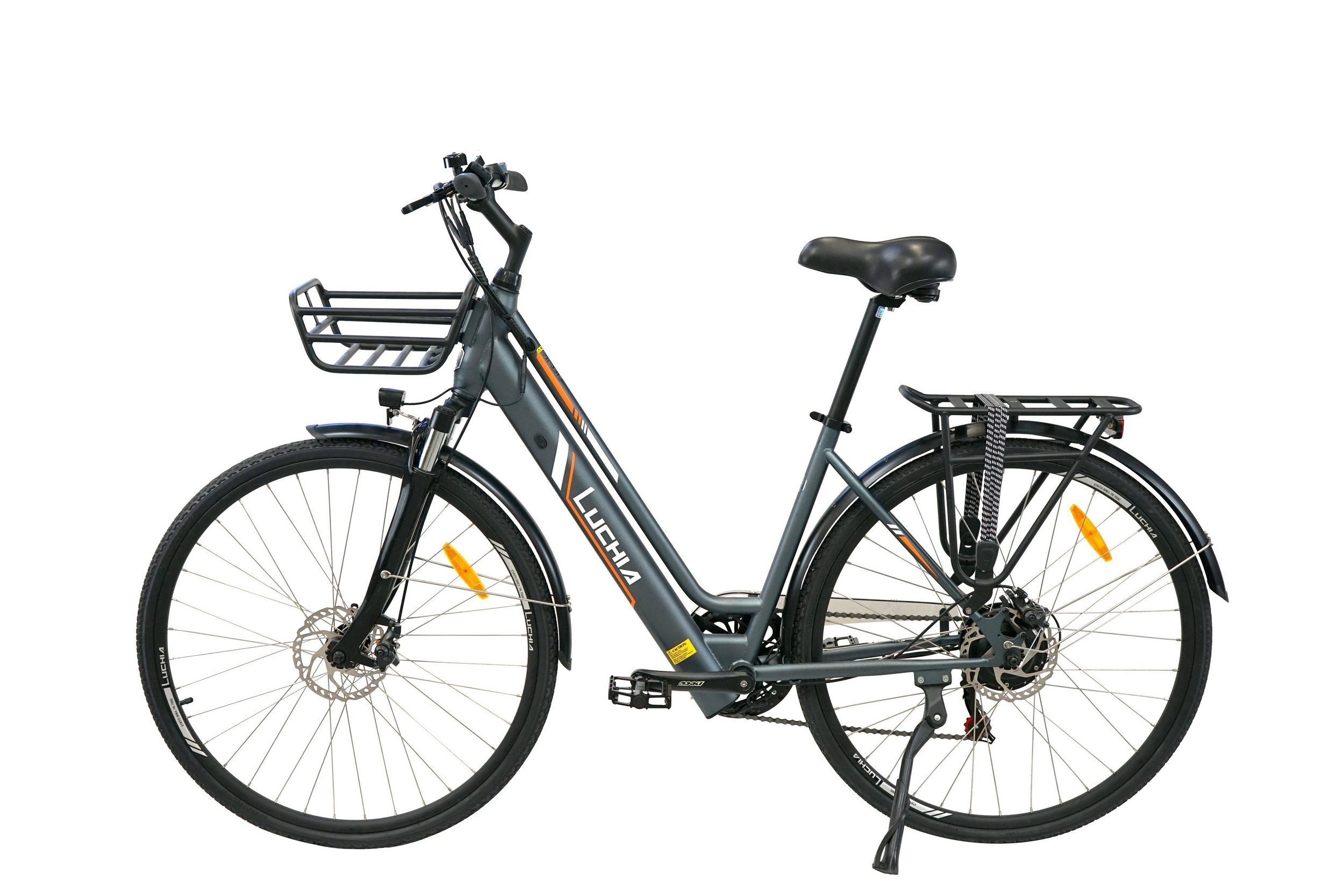 Grau 27,5-Zoll-Rad SHIMANO E-Bike, 1317009 Elektrofahrrad Stahl, Gang SHIMANO, Gotagee Heckmotor, (set) 6, 6 E-Bike 1 Rahmen