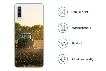 MuchoWow Handyhülle Traktor - Vogel - Land, Phone Case, Handyhülle Samsung Galaxy A70, Silikon, Schutzhülle