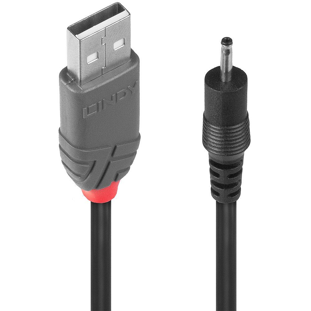 Lindy Lindy Adapterkabel USB A St - DC 2.50/0.7mm St 1.5m Wischbezug