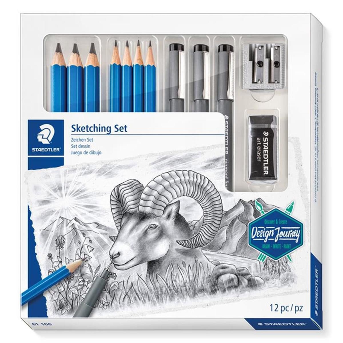 STAEDTLER Buntstift STAEDTLER Gemischtes Zeichen Set - 12 Teile