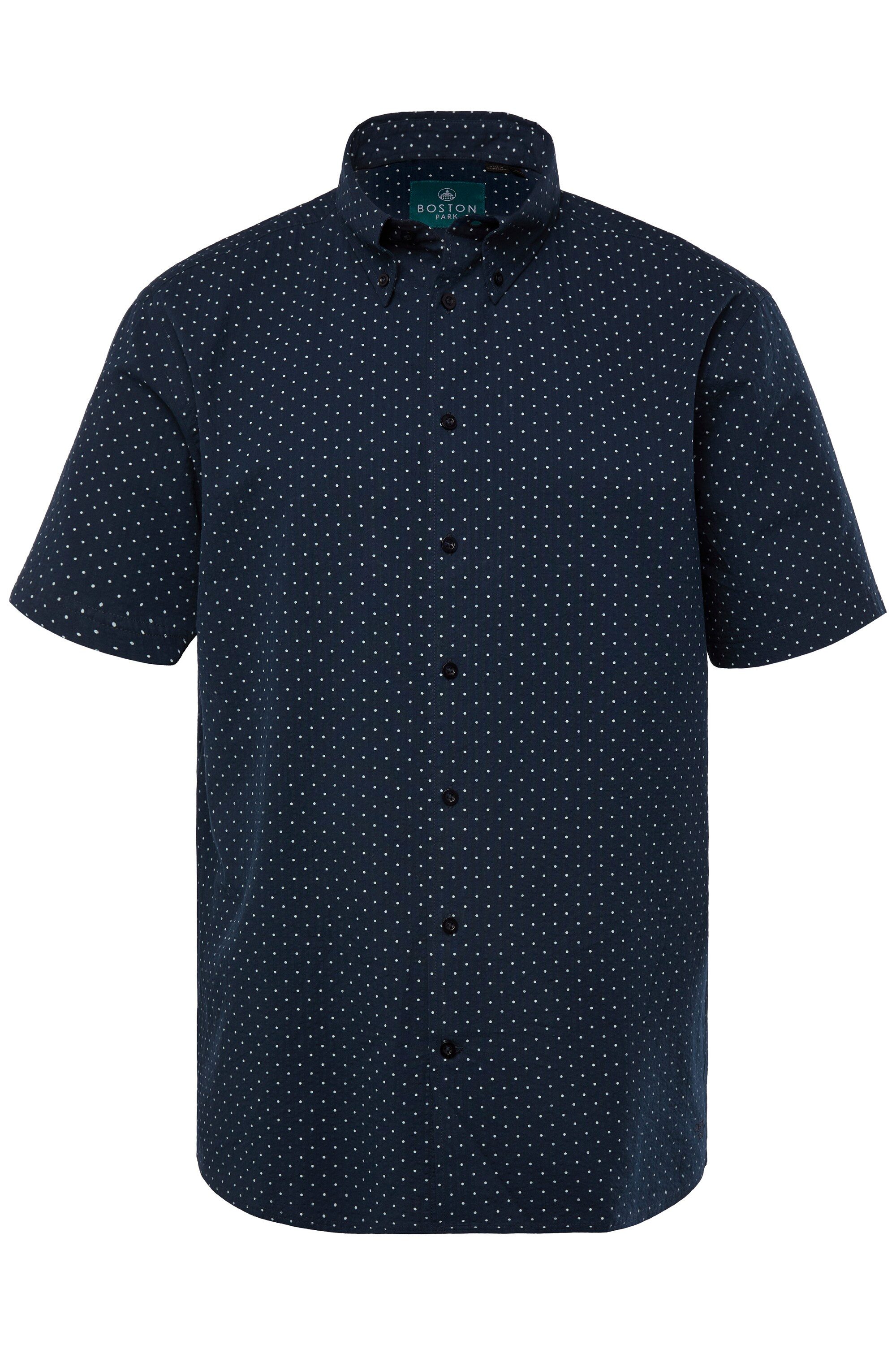 Boston Park Kurzarmhemd Boston Park Hemd Halbarm Seersucker Comfort Fit günstig online kaufen