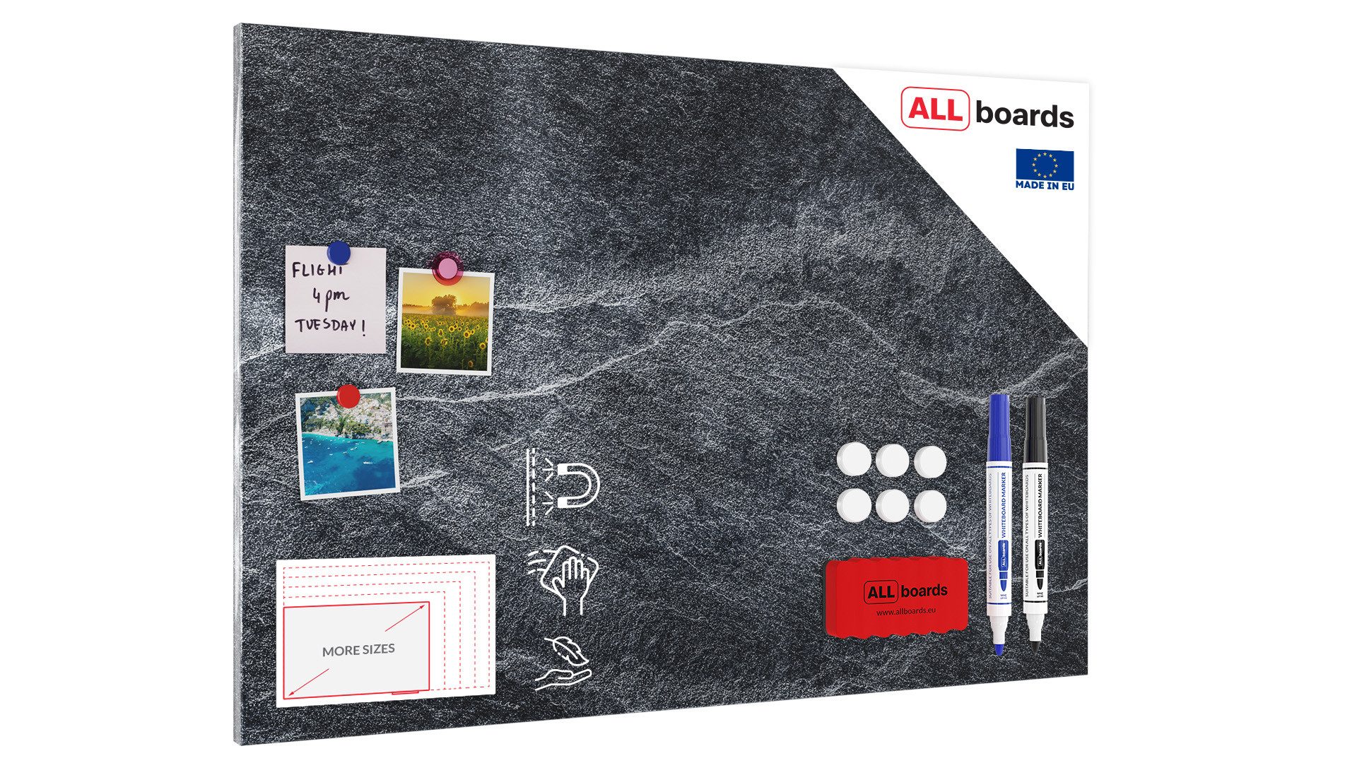 ALLboards Magnettafel ALLboards Metallische Magnettafel, MetalBoard, DARK S günstig online kaufen