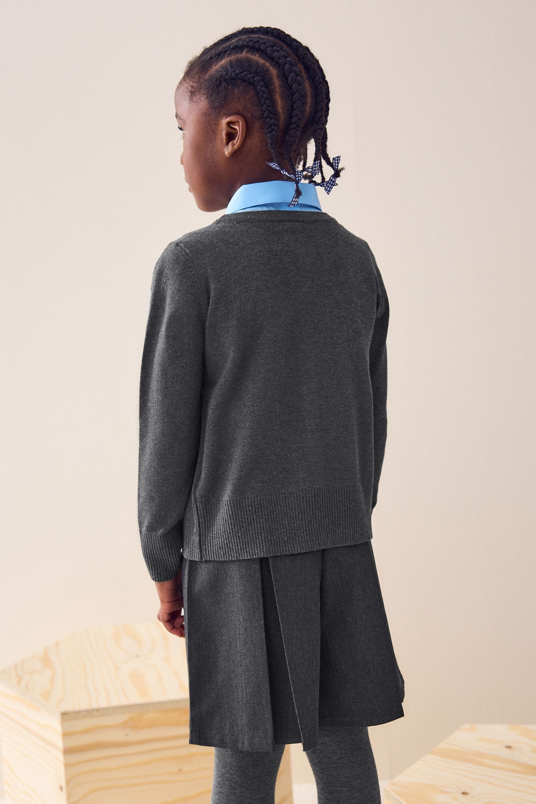 Next Strickjacke Strickjacke mit V-Ausschnitt (1-tlg)