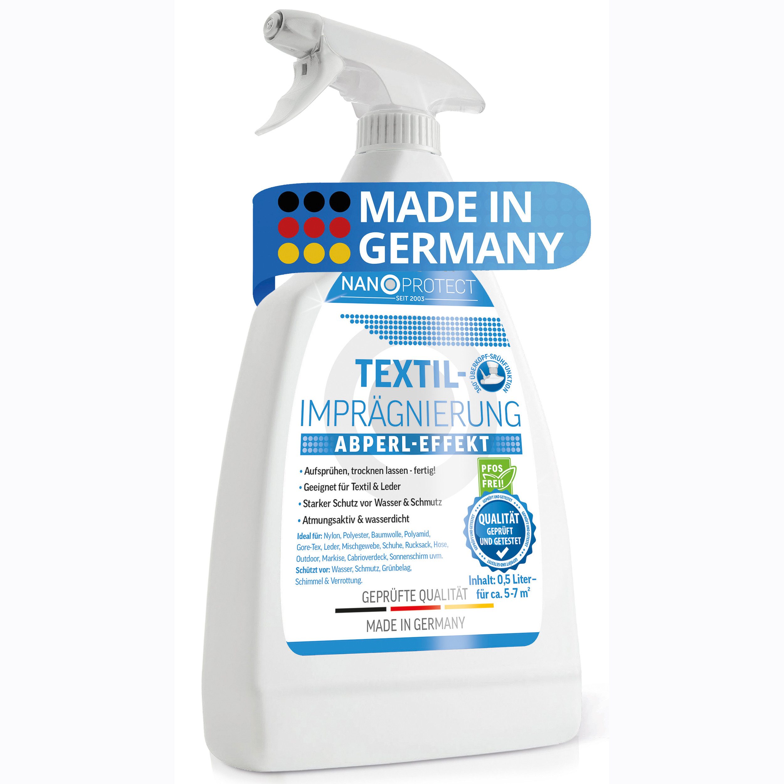 Nanoprotect Textilimprägnierung Imprägnierspray