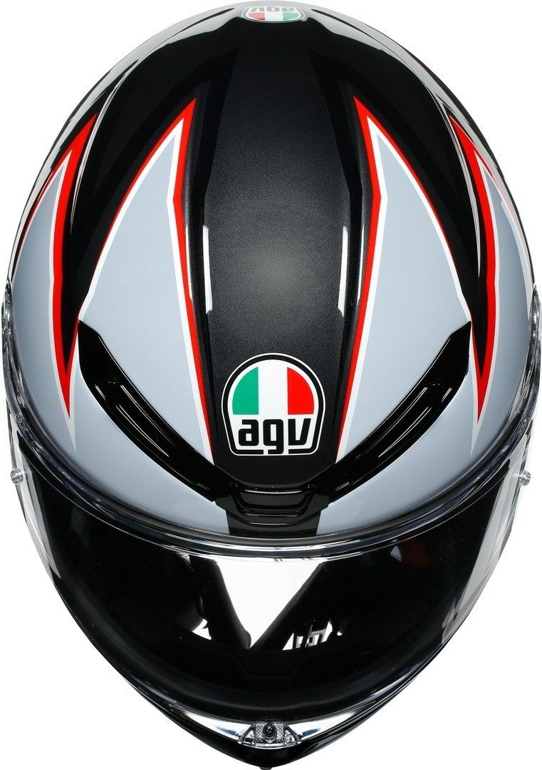 AGV Motorradhelm K-6 Flash Helm, vorbereitet für Kommunikationssystem,Notfallsystem-Polsterung (EQ
