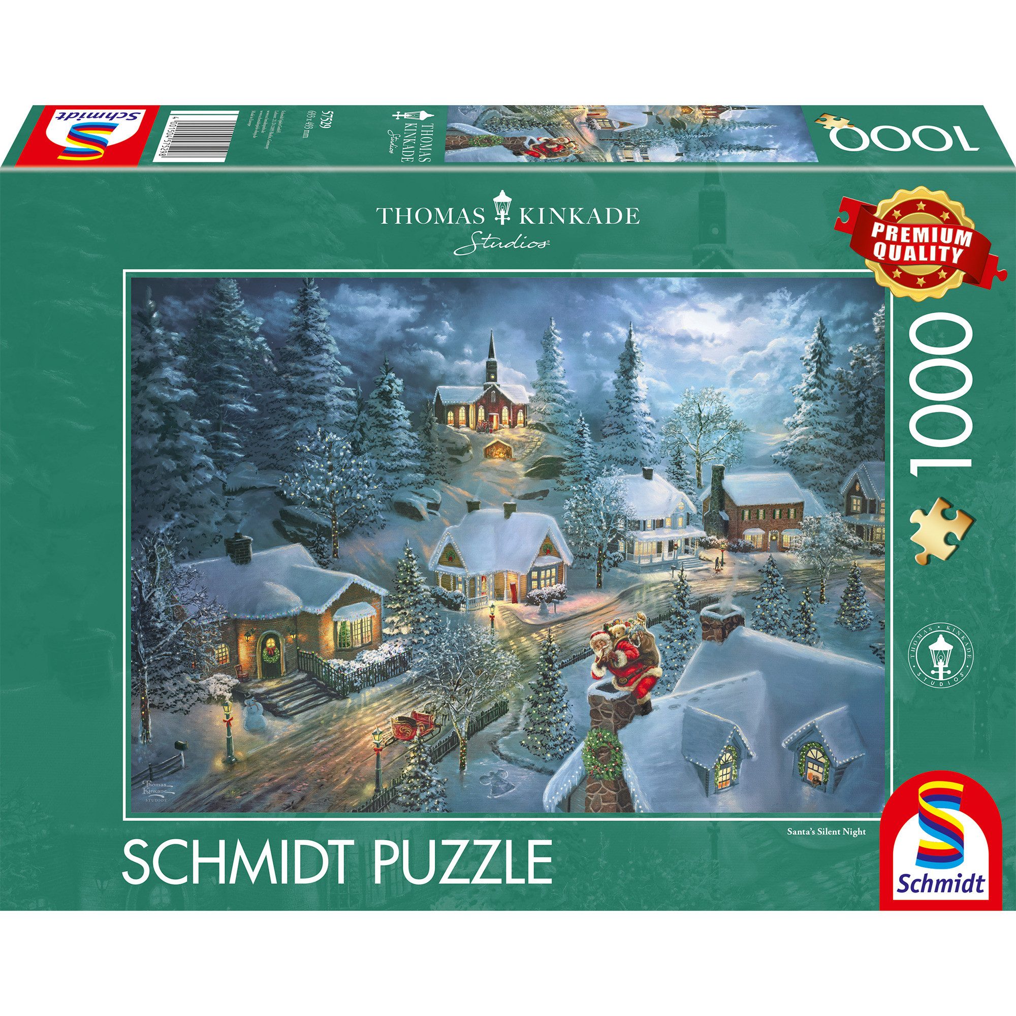 Schmidt Spiele Puzzle Schmidt Spiele Thomas Kinkade Studios: Santa's, 1000 Puzzleteile