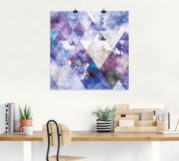 Artland Wandbild Dreiecke, Muster (1 St), als Leinwandbild, Poster in verschied. Größen