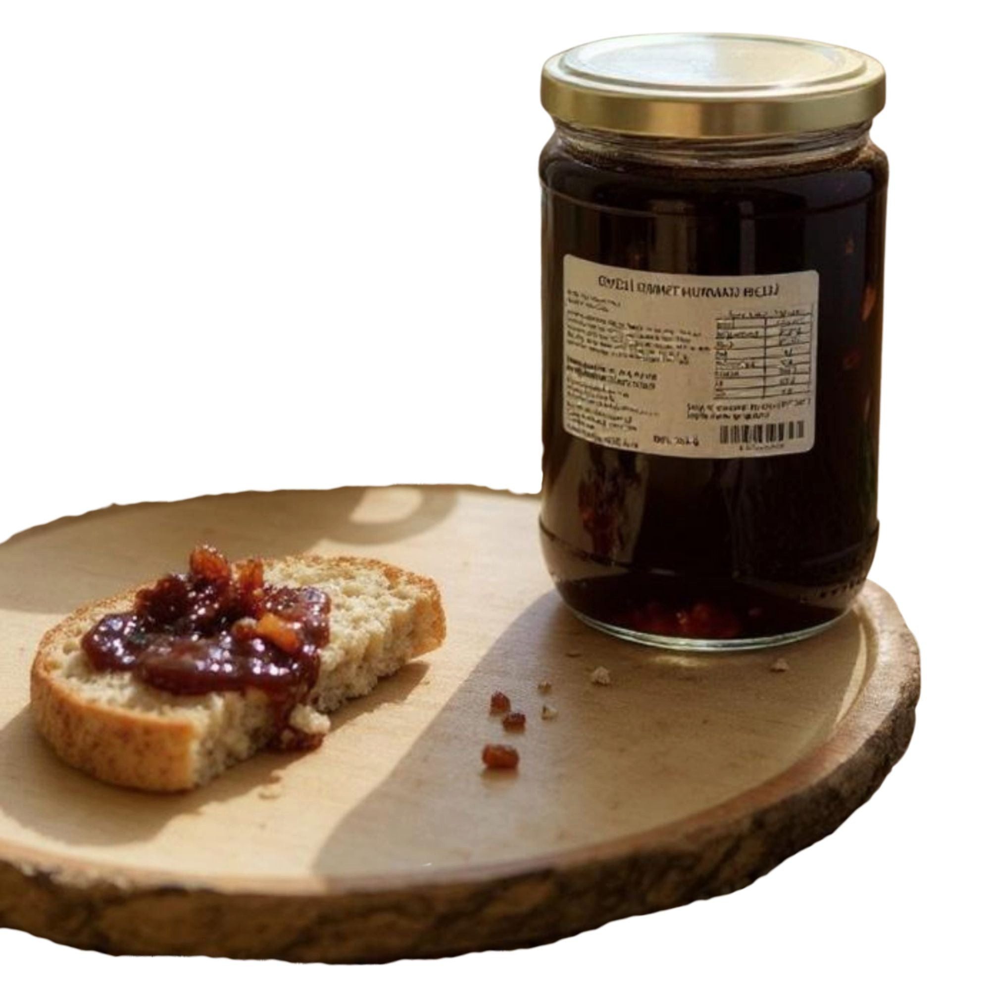 Öz Natur Fruchtaufstrich, Kaki Konfitüre mit Walnüsse (750g)