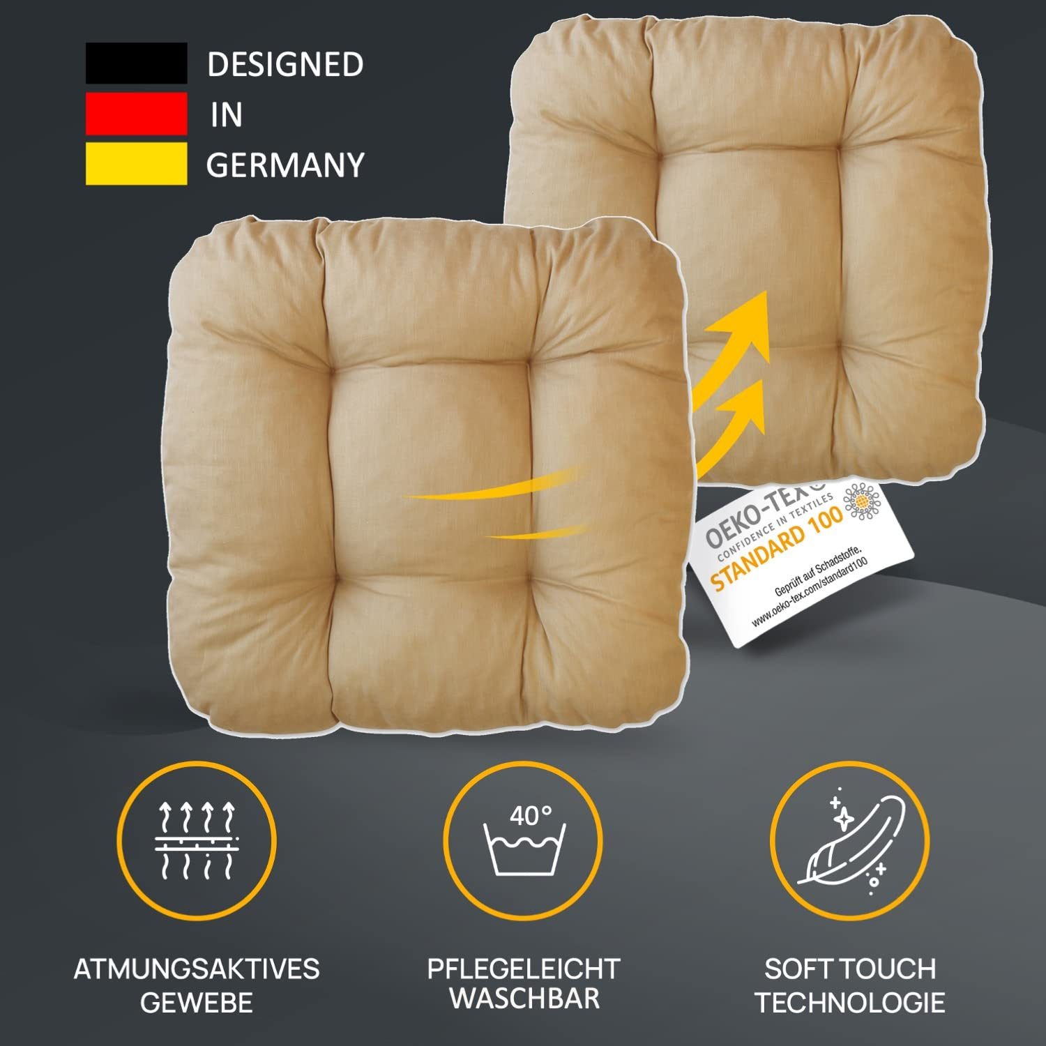 LILENO HOME Stuhlkissen Sitzkissen für Gartenstuhl, günstig online kaufen