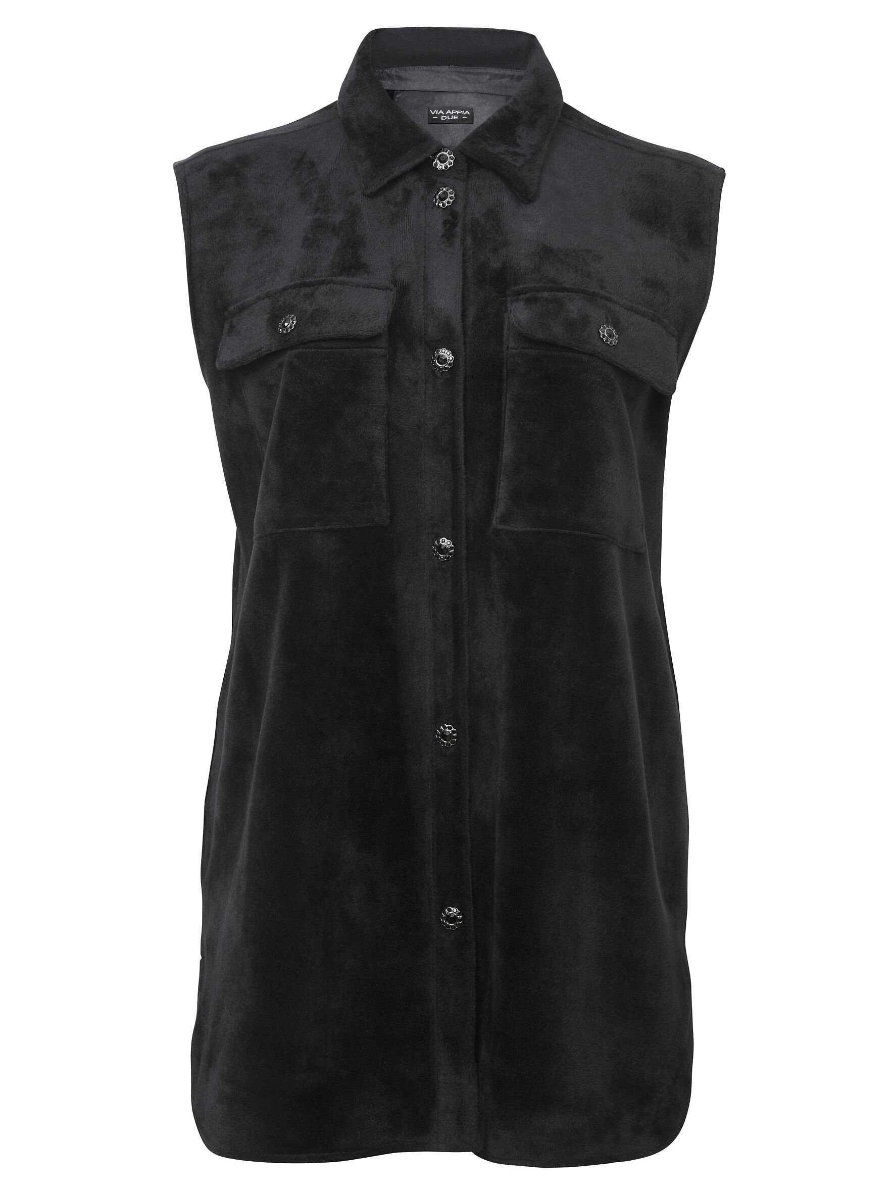VIA APPIA DUE Shirtweste Zeitlose Shirtweste in unifarbenem Stil mit Blusen günstig online kaufen