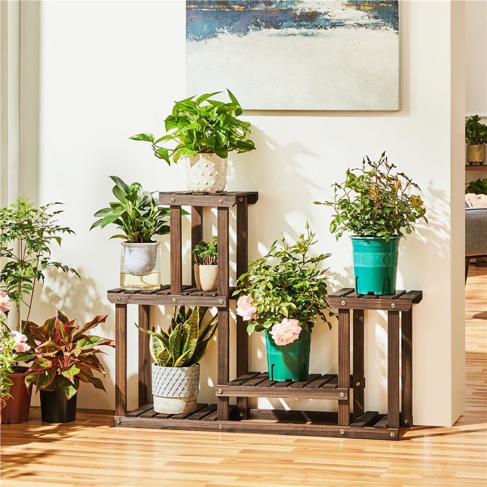 Yaheetech Blumenständer, aus Holz, für Balkon günstig online kaufen