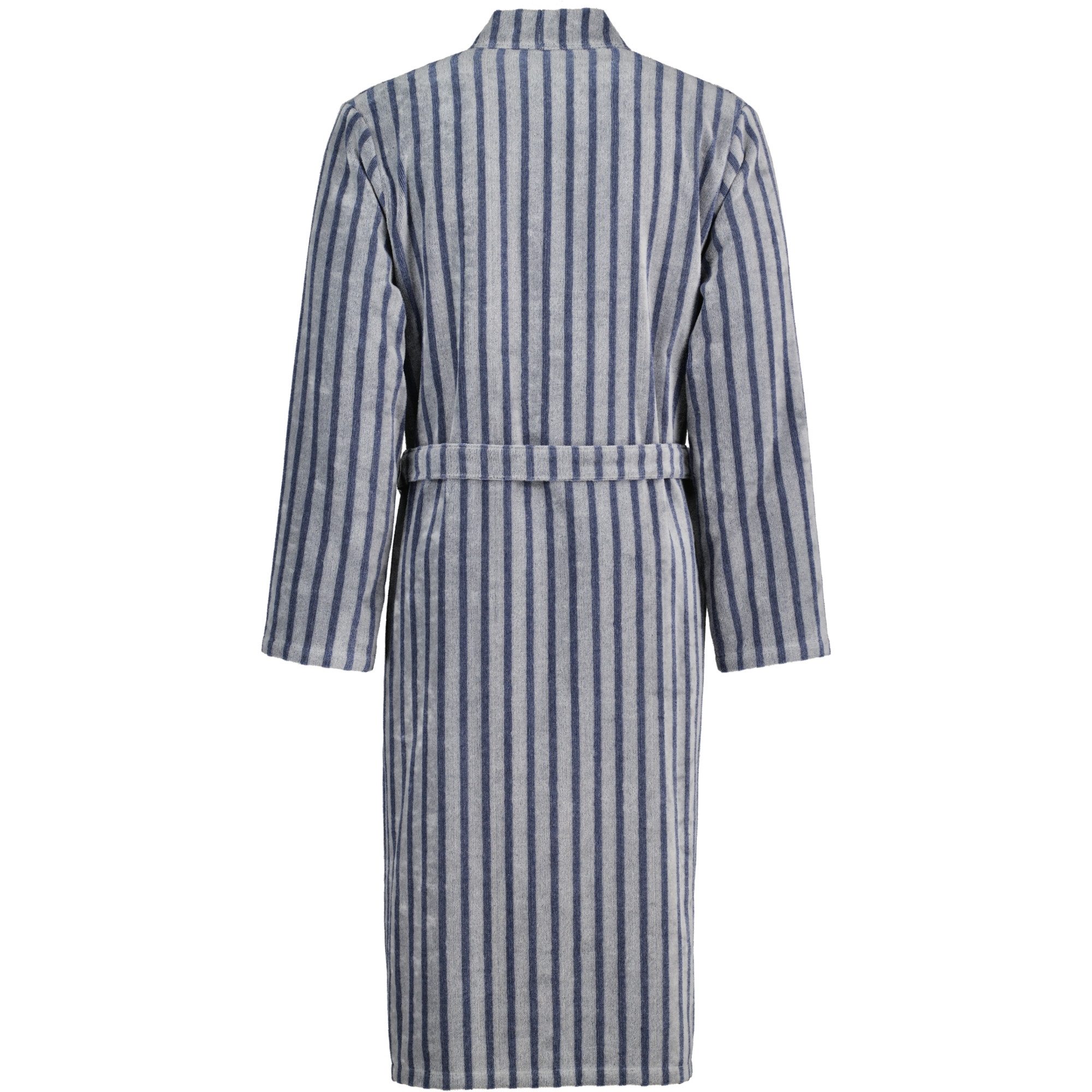 Cawö Herrenbademantel Streifen 5505 Kimono Velours, Kimono, 100% Baumwolle