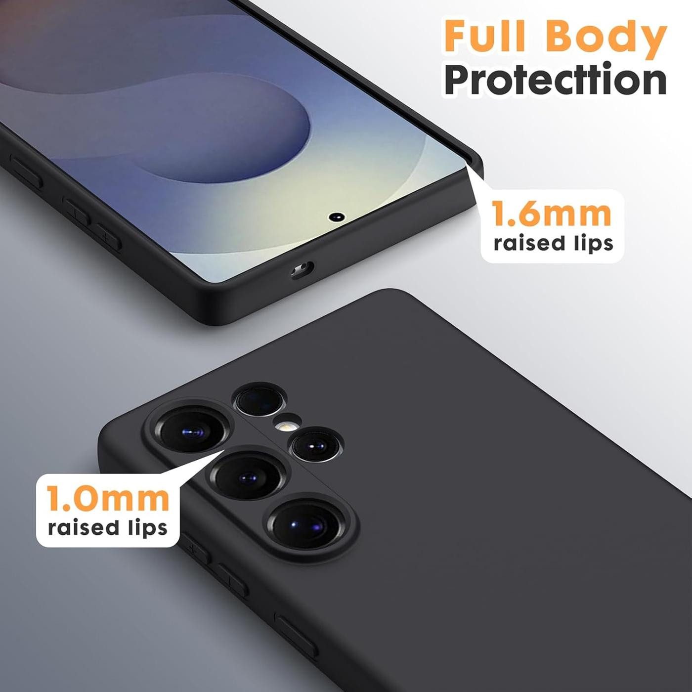 CoolGadget Handyhülle Black Series Handy Hülle für Samsung Galaxy S26 Ultra 6,9 Zoll, Edle Silikon Schlicht Robust Schutzhülle für Samsung S26 Ultra Hülle – Bild 2 von 5