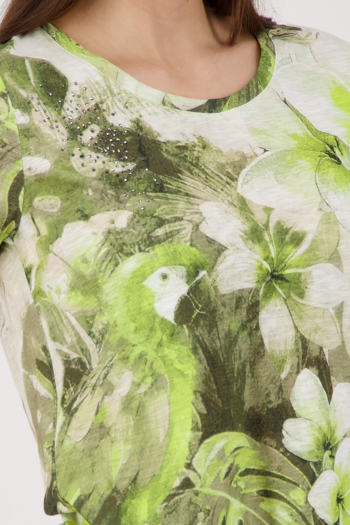 Monari T-Shirt Shirt Blume Allover Regular fit mit Blumenprint – Bild 5 von 5
