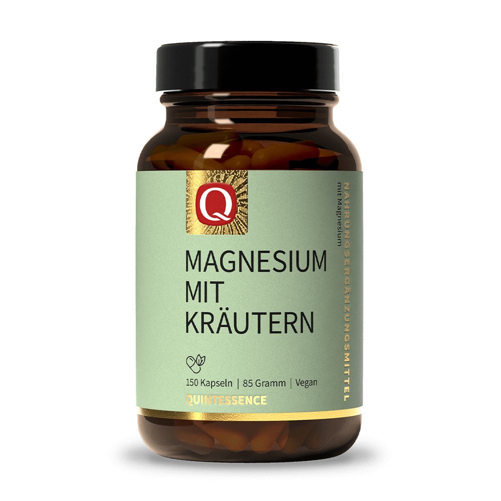 Magnesium mit Kräutern - ist gut für Knochen, Muskeln & Zähne - Kapseln